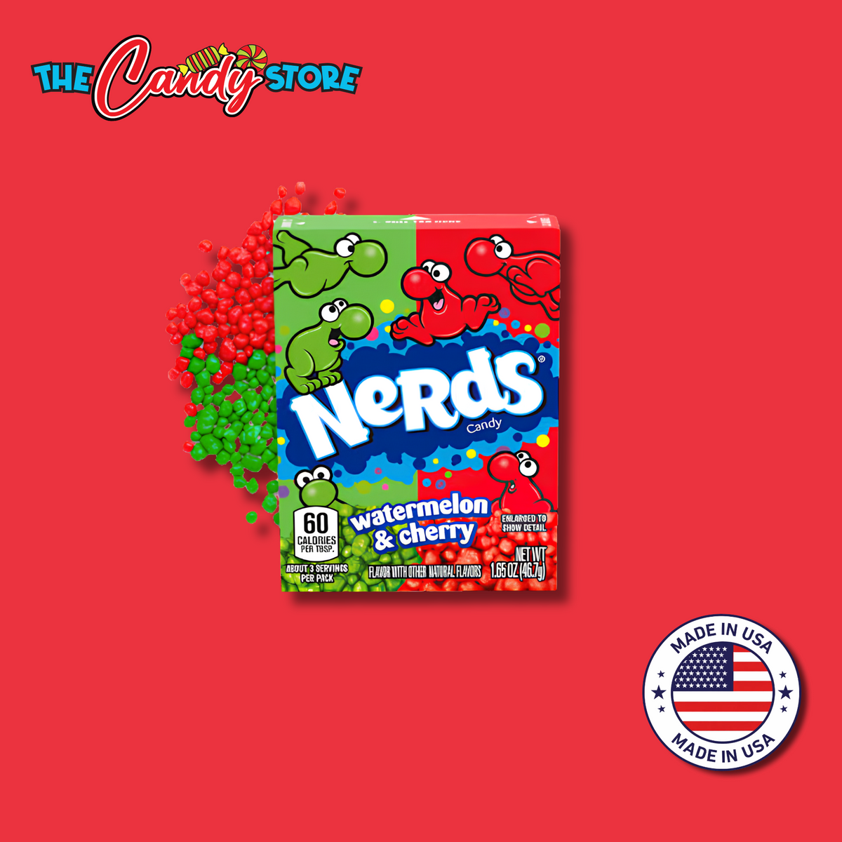 Nerds Watermelon & Cherry Candy Theatre Box, 46g