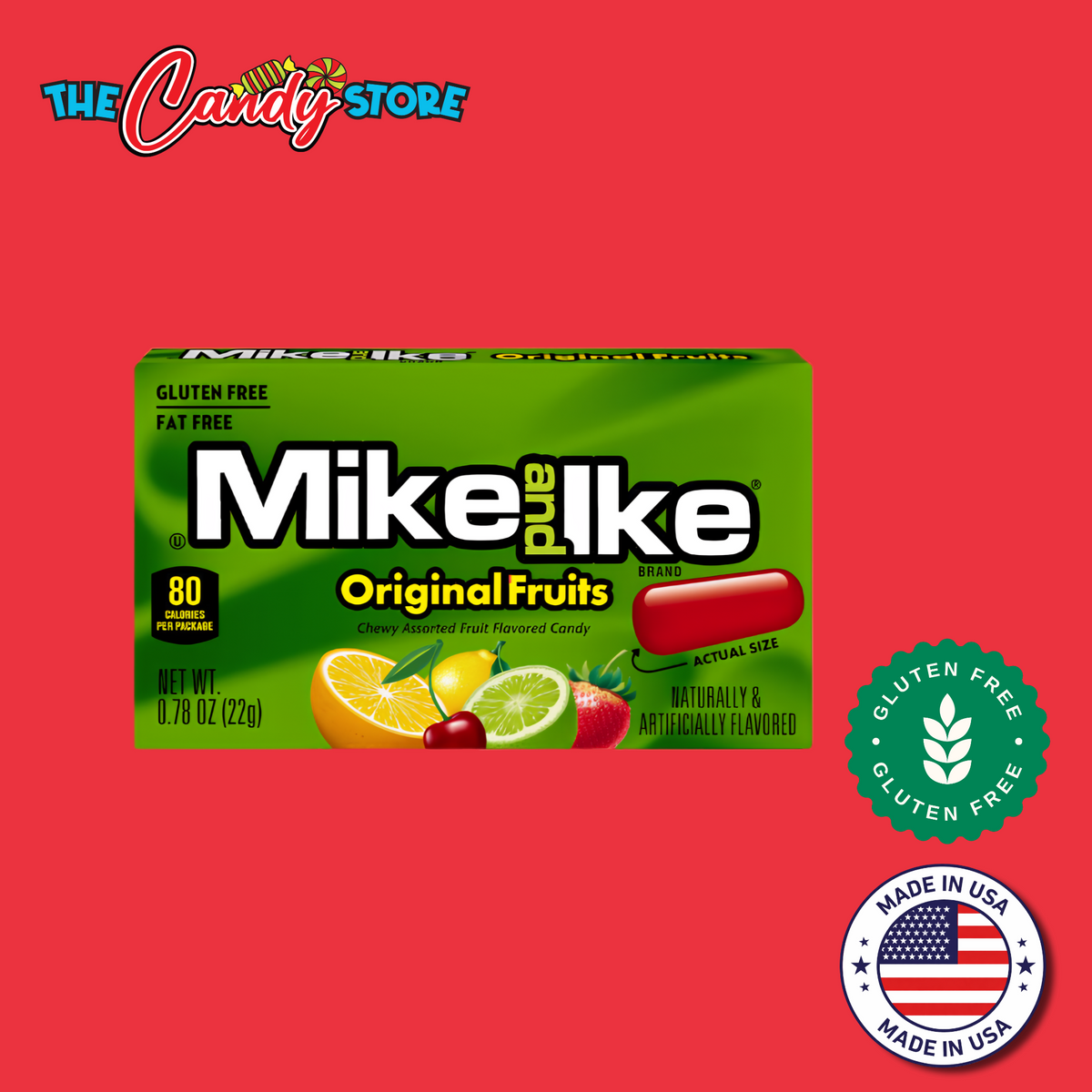 Mike and Ike Original Fruits Chewy Candy