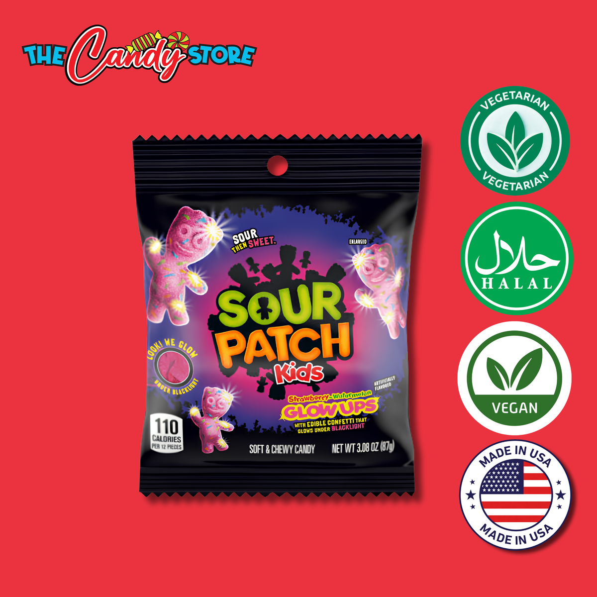 Sour Patch Kids Glow Ups, 87g