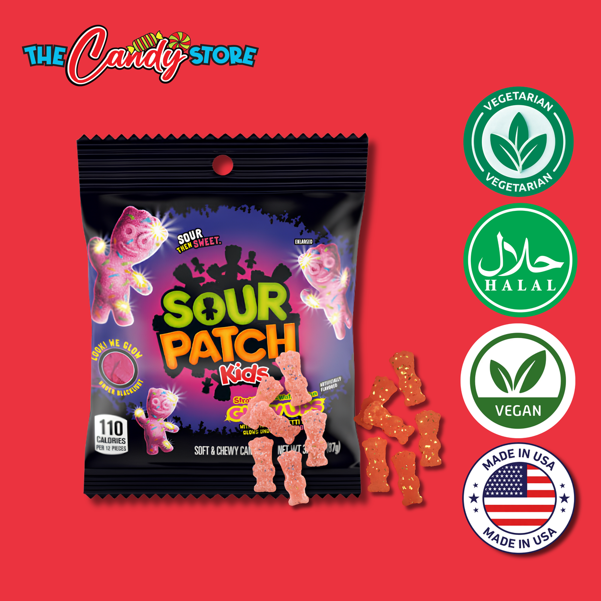 Sour Patch Kids Glow Ups, 87g