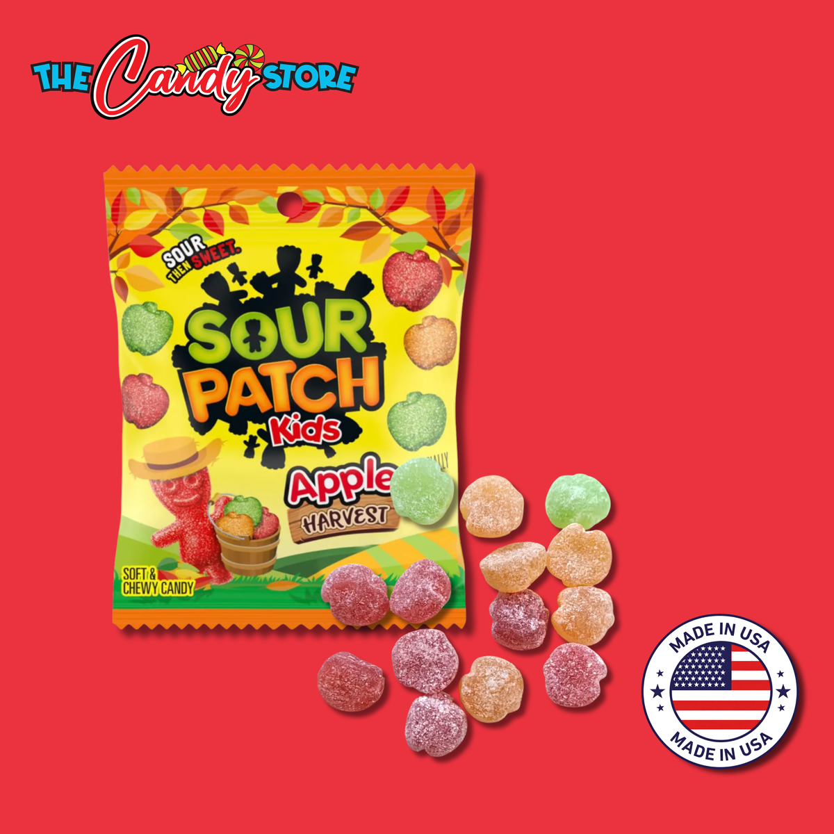 Sour Patch Kids Apple Harvest Mix, 101g