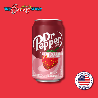 Dr Pepper Strawberries and Cream Soda, 355g
