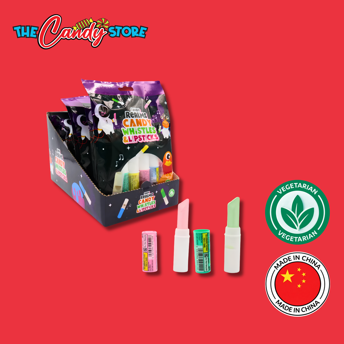 Candy Realms Whistles & Lipsticks Candy, 5g