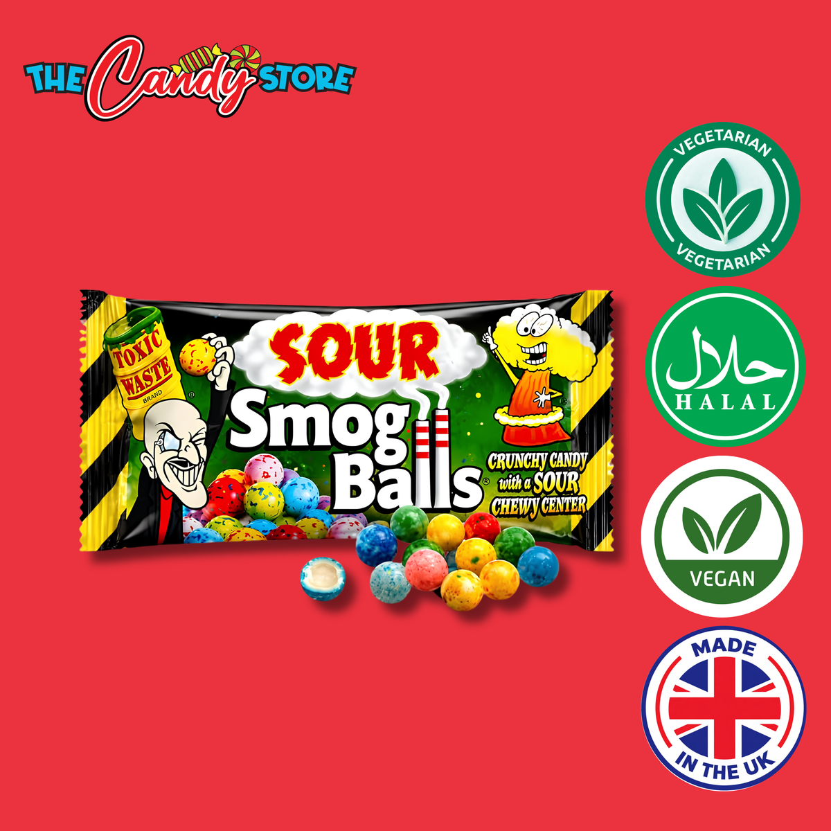Toxic Waste Smog Balls Bags, 48g