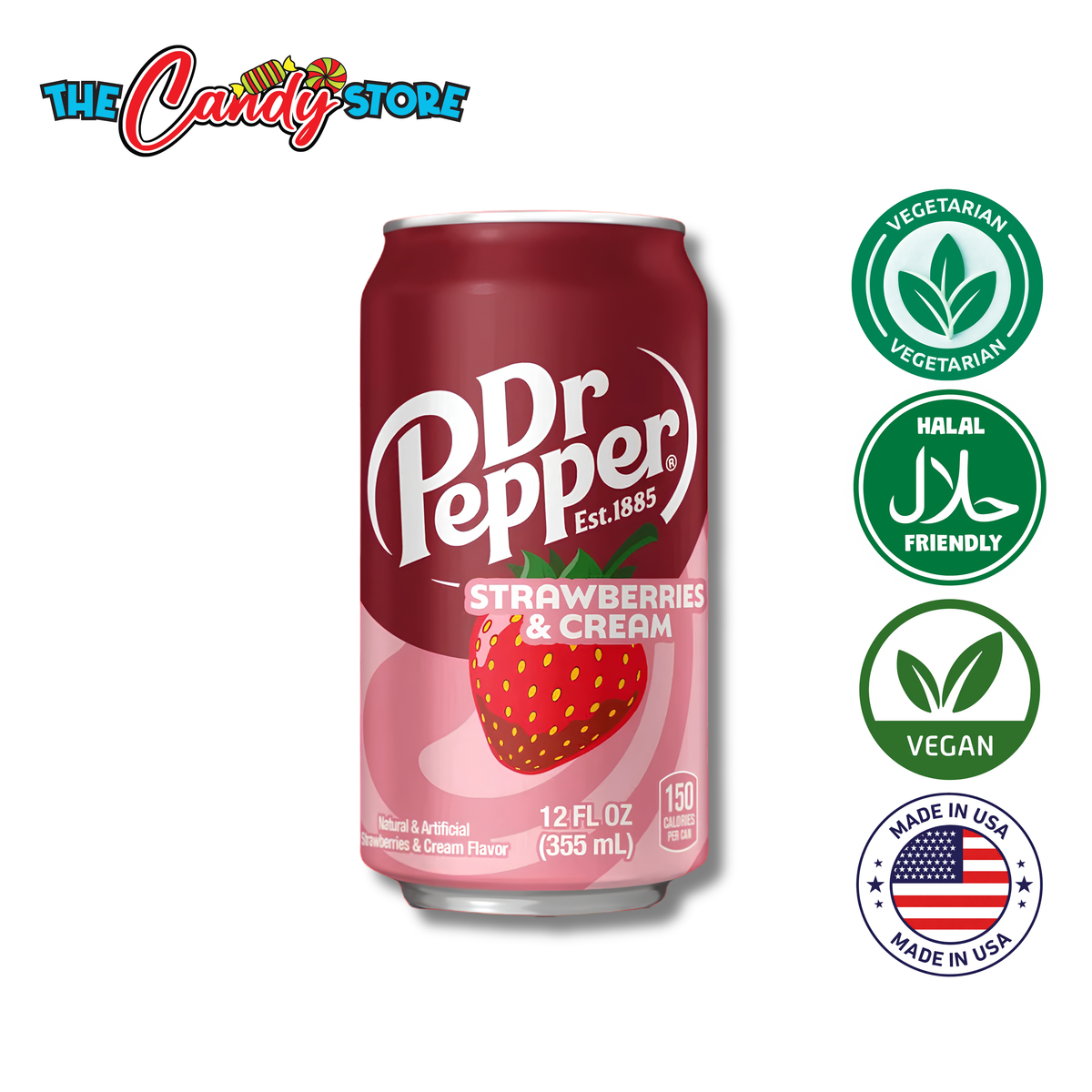 Dr Pepper Strawberries and Cream Soda