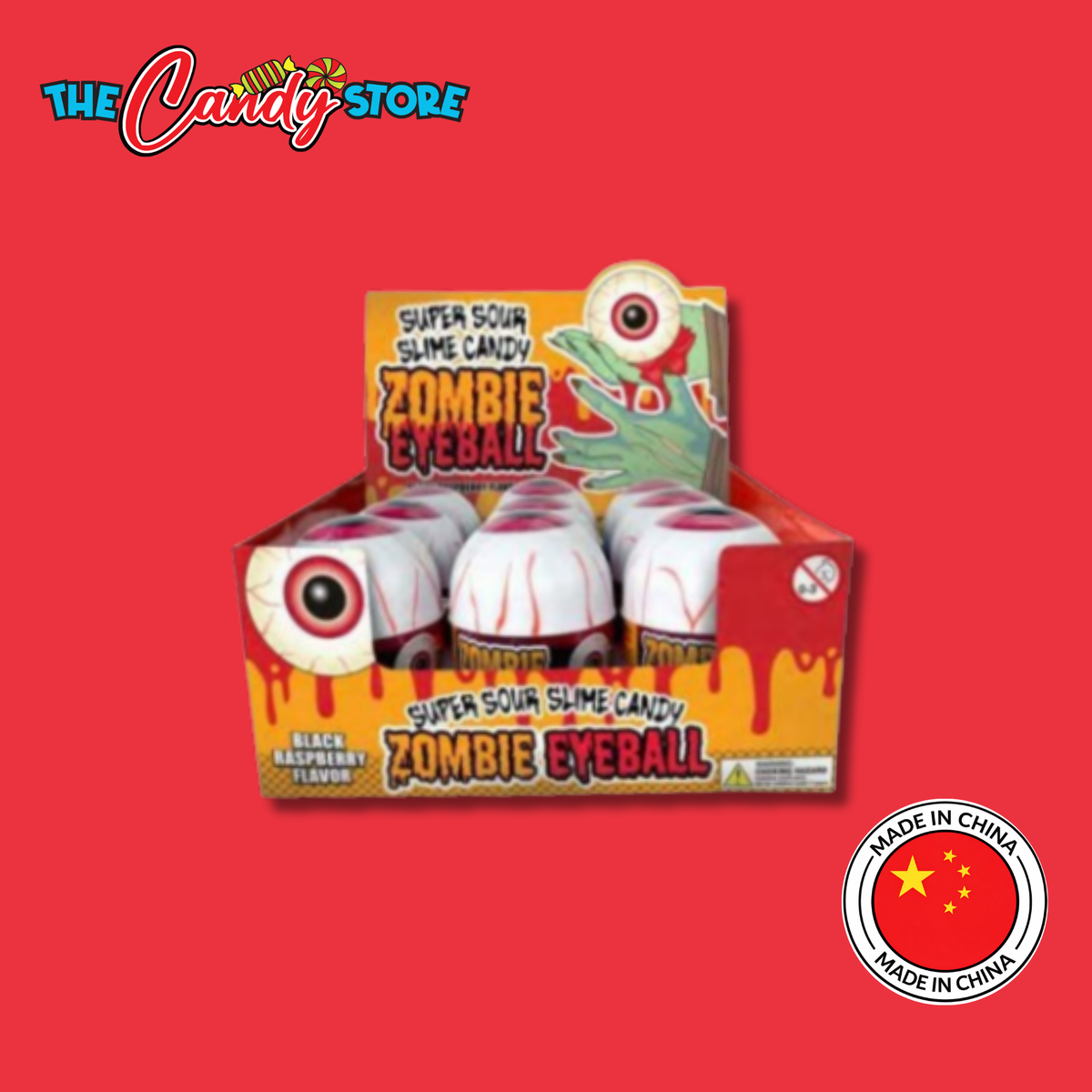 Boston America Super Sour Zombie Eyeball Slime Candy, 101g