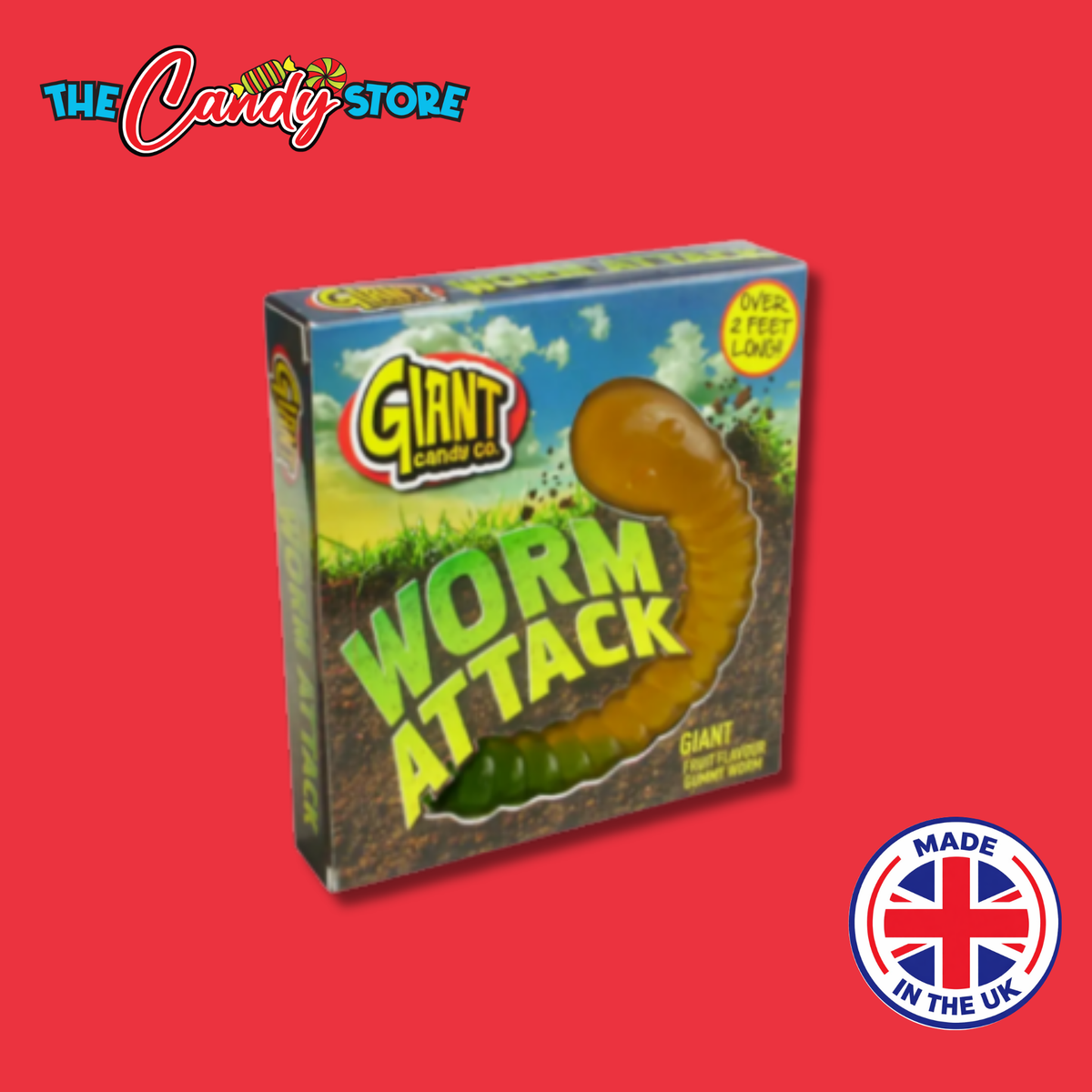 Giant Candy Co Worm Attack Box, 800g