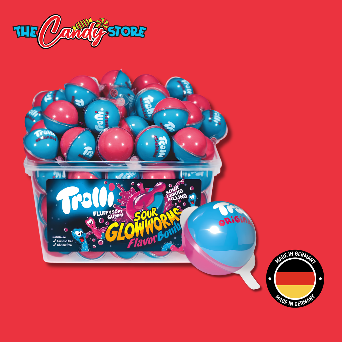 Trolli Sour Flavor Bomb Glow Worms