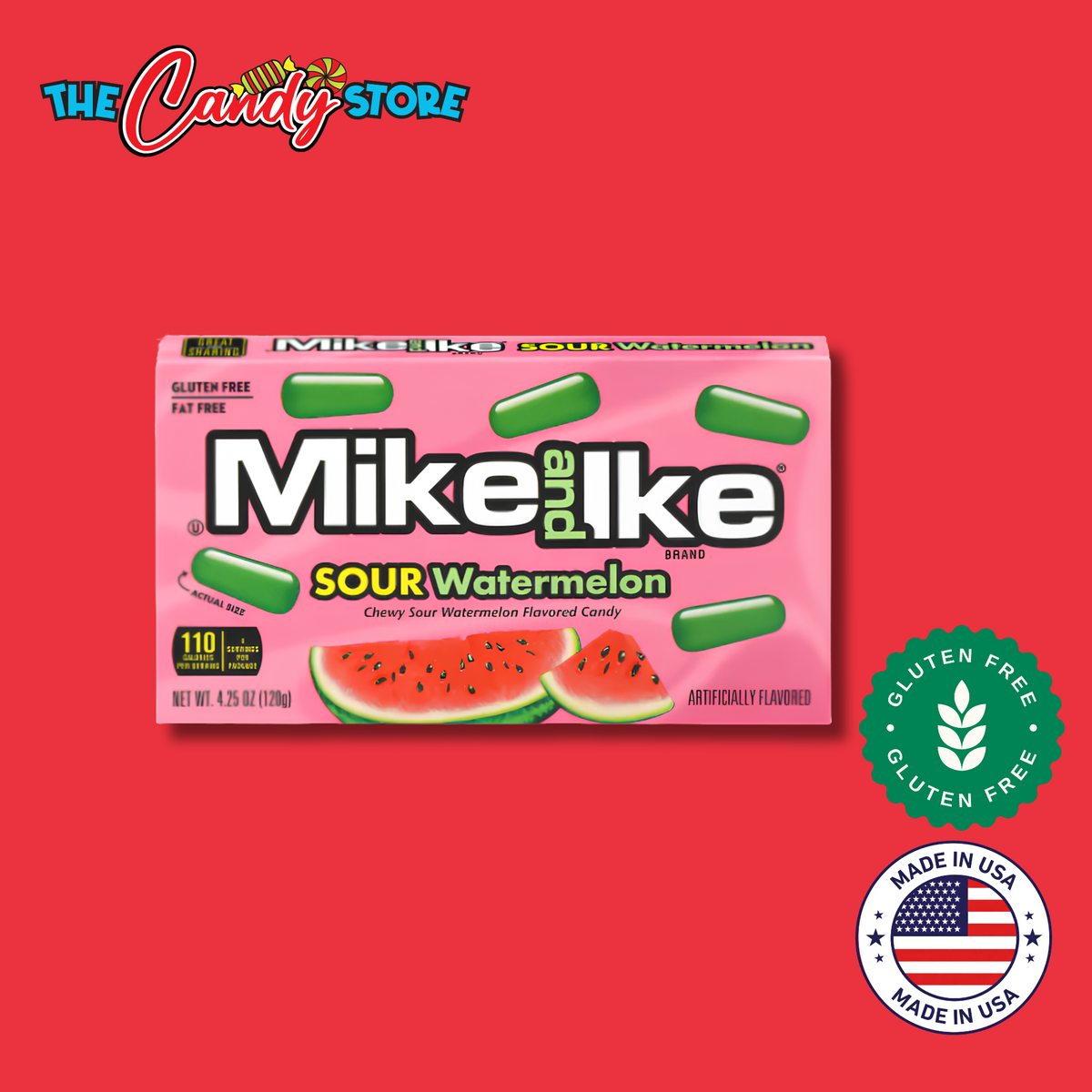 Mike and Ike Sour Watermelon 120g