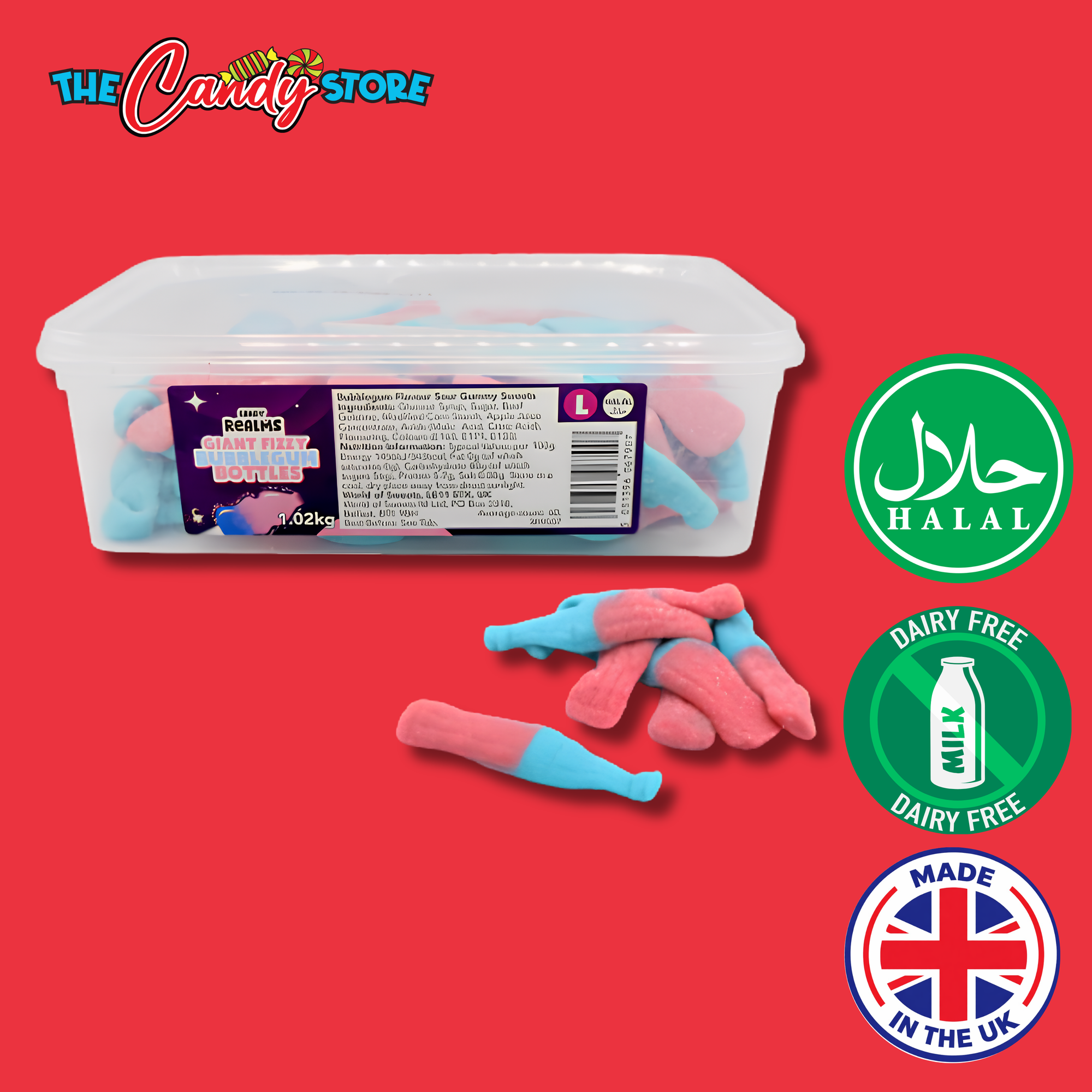 Candy Realms Bubblegum Bottles