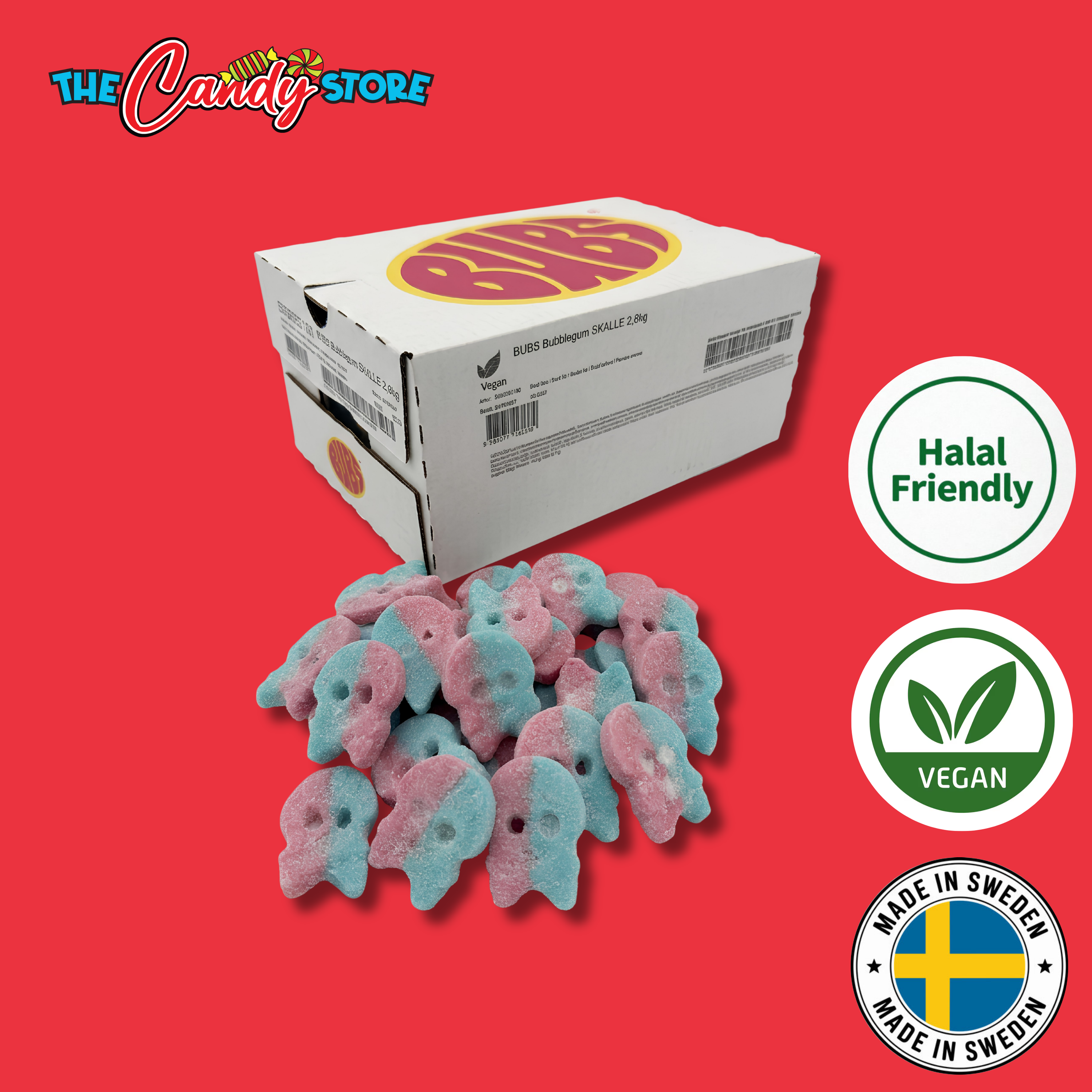 BUBS Dizzy Bubblegum Skulls
