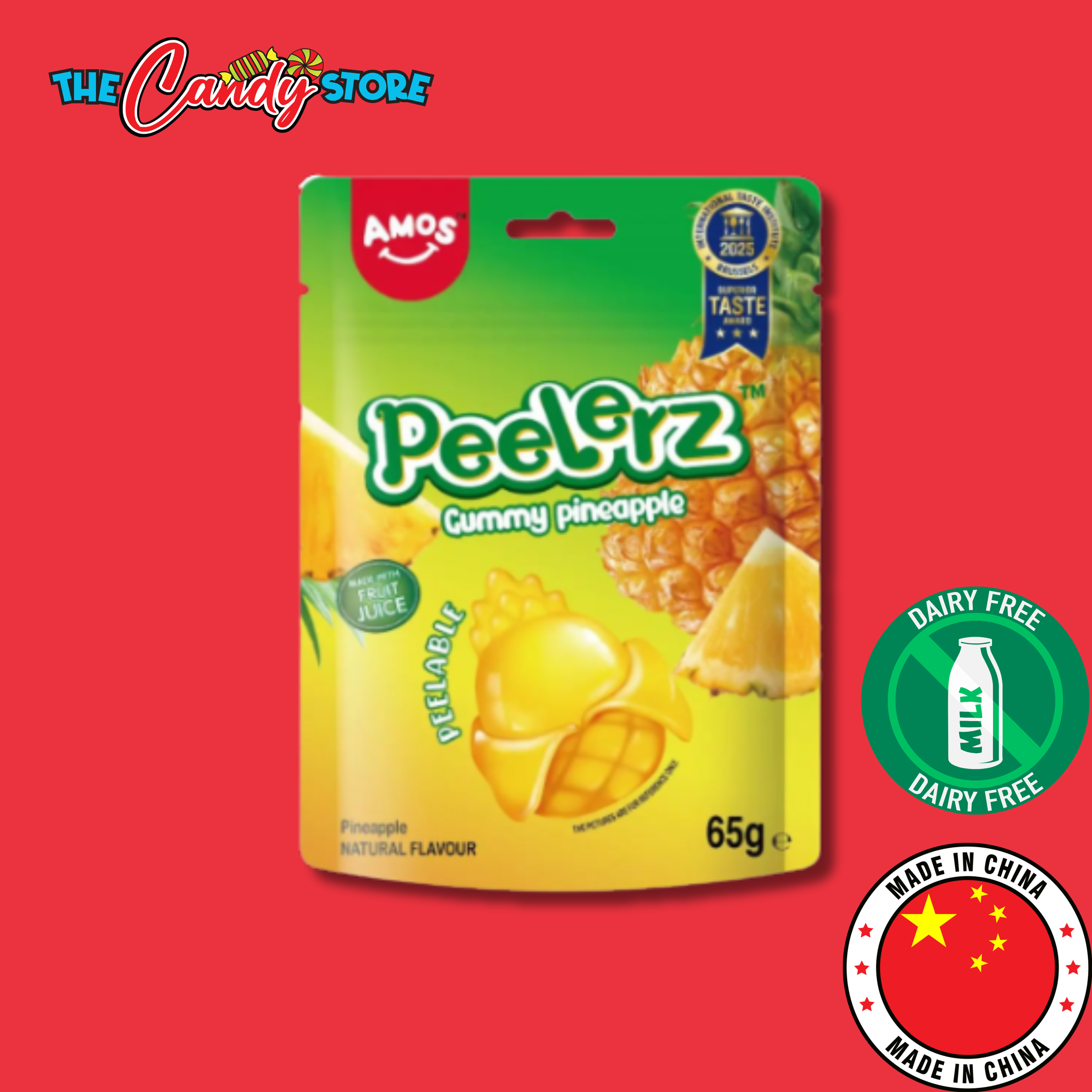 Amos Peelerz Gummy Pineapple