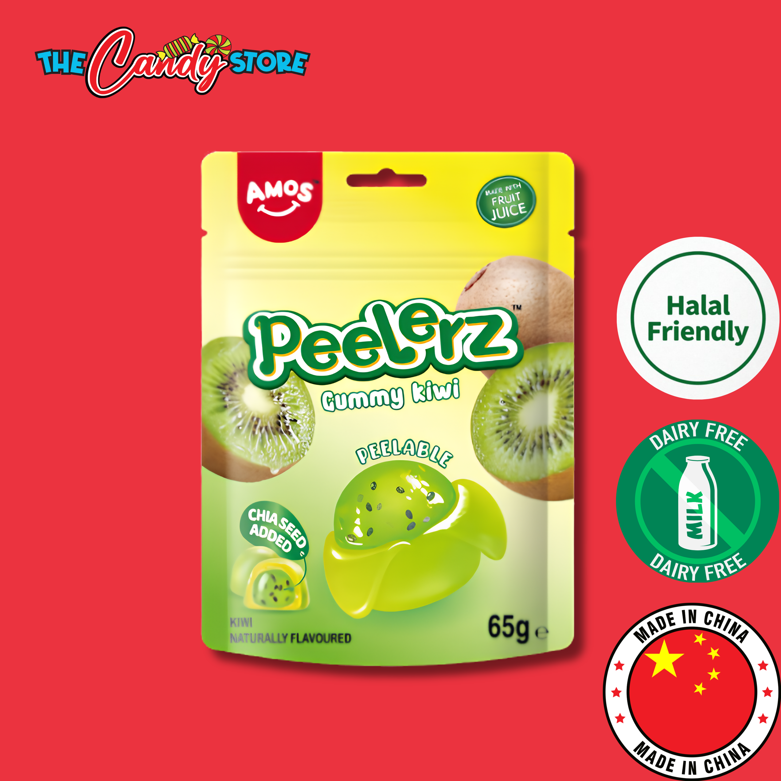 Amos Peelerz Gummy Kiwi