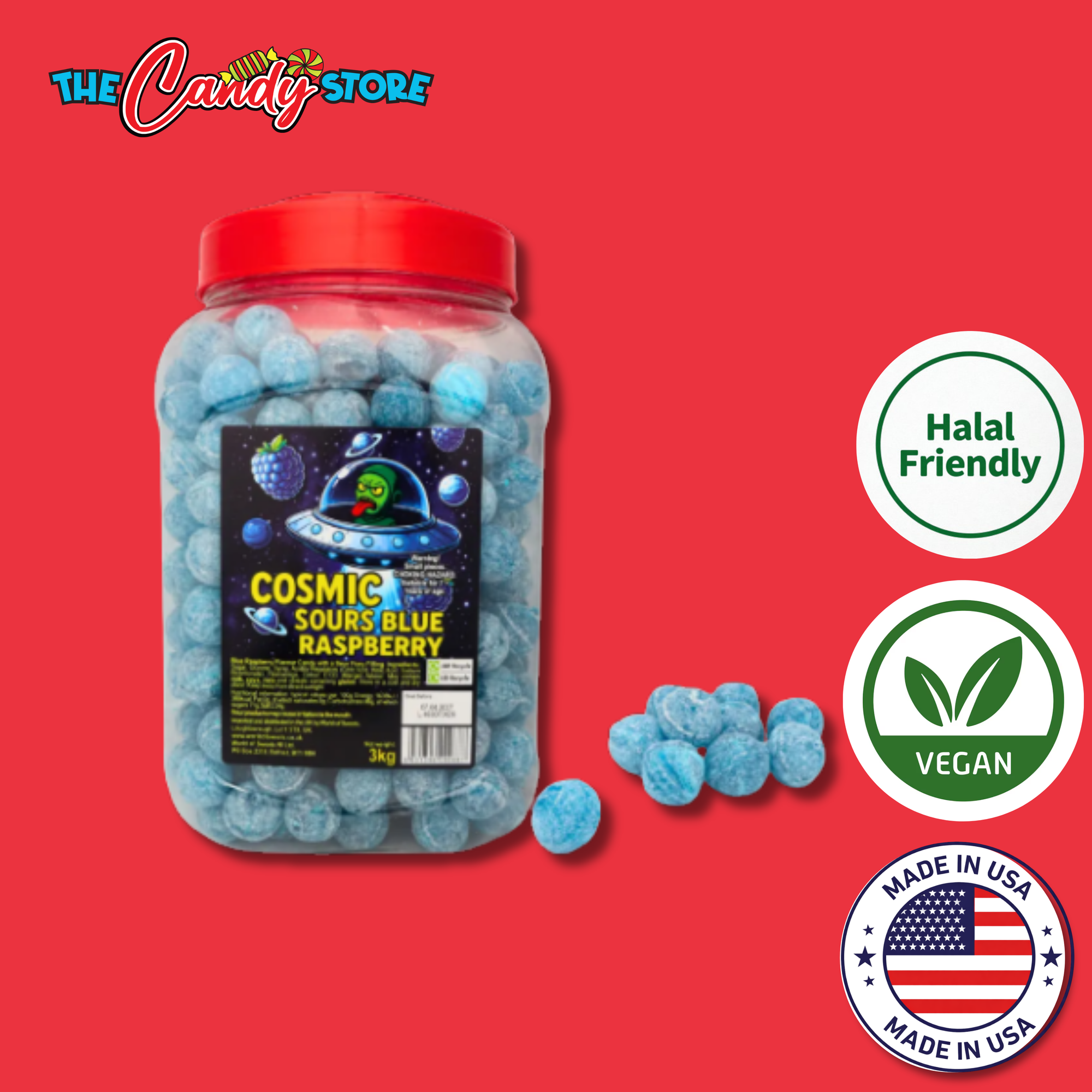 Cosmic Sours Blue Raspberry