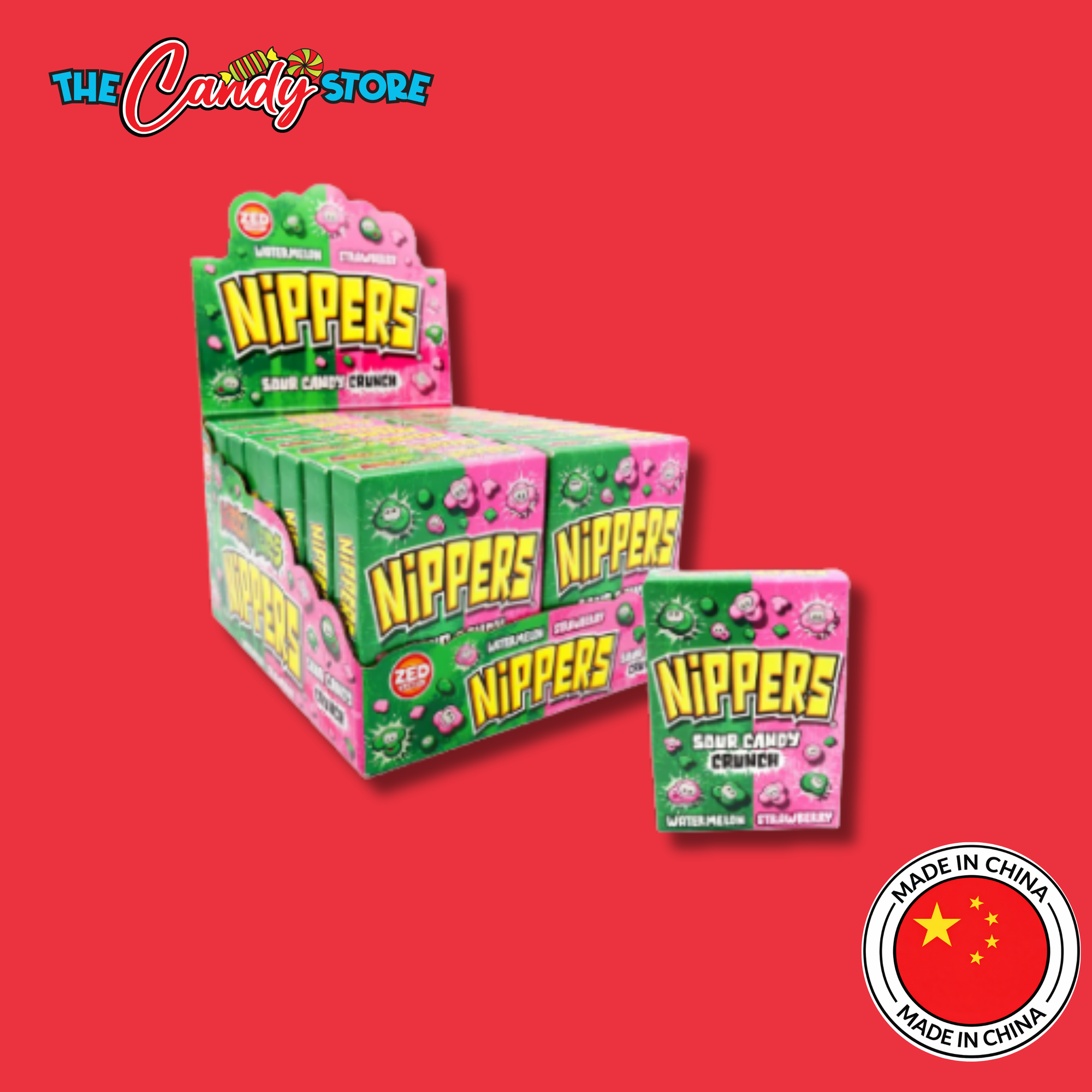 Zed Candy Nippers Watermelon & Strawberry Box 50g