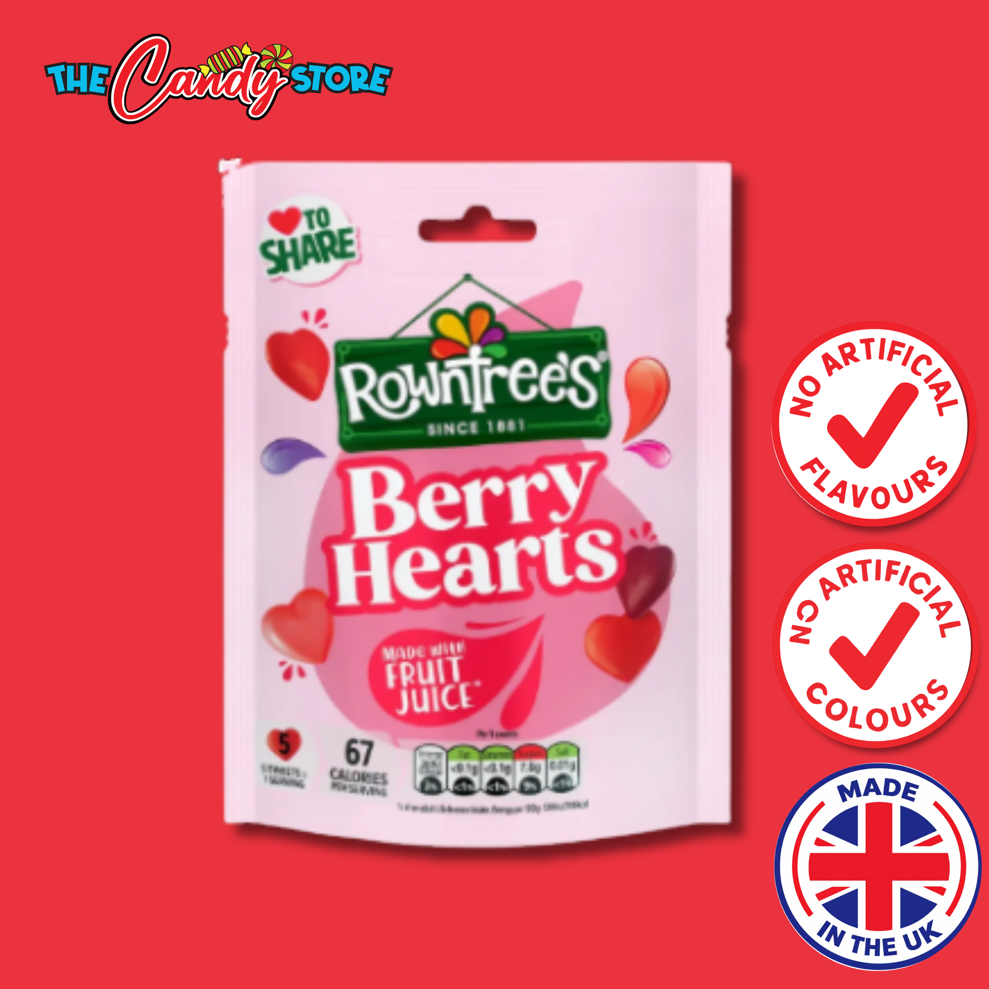 Rowntree's Berry Hearts Bag