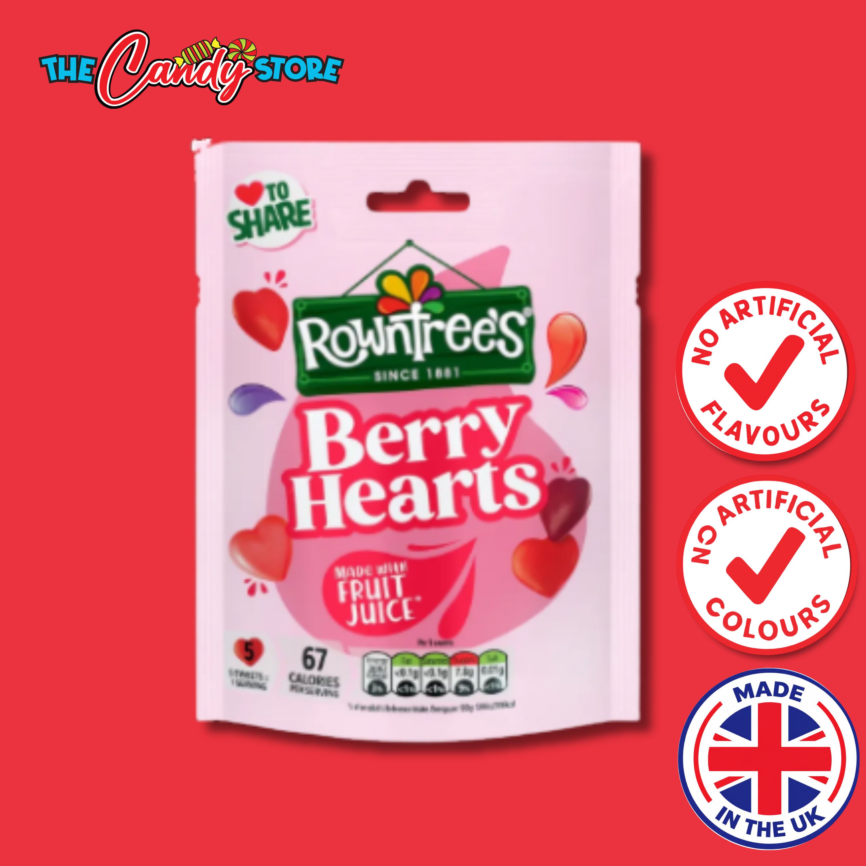 Rowntree's Berry Hearts Bag