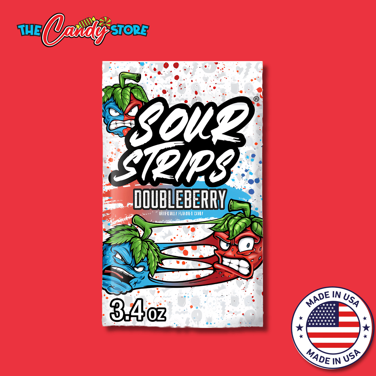 Sour Strips Duos Doubleberry