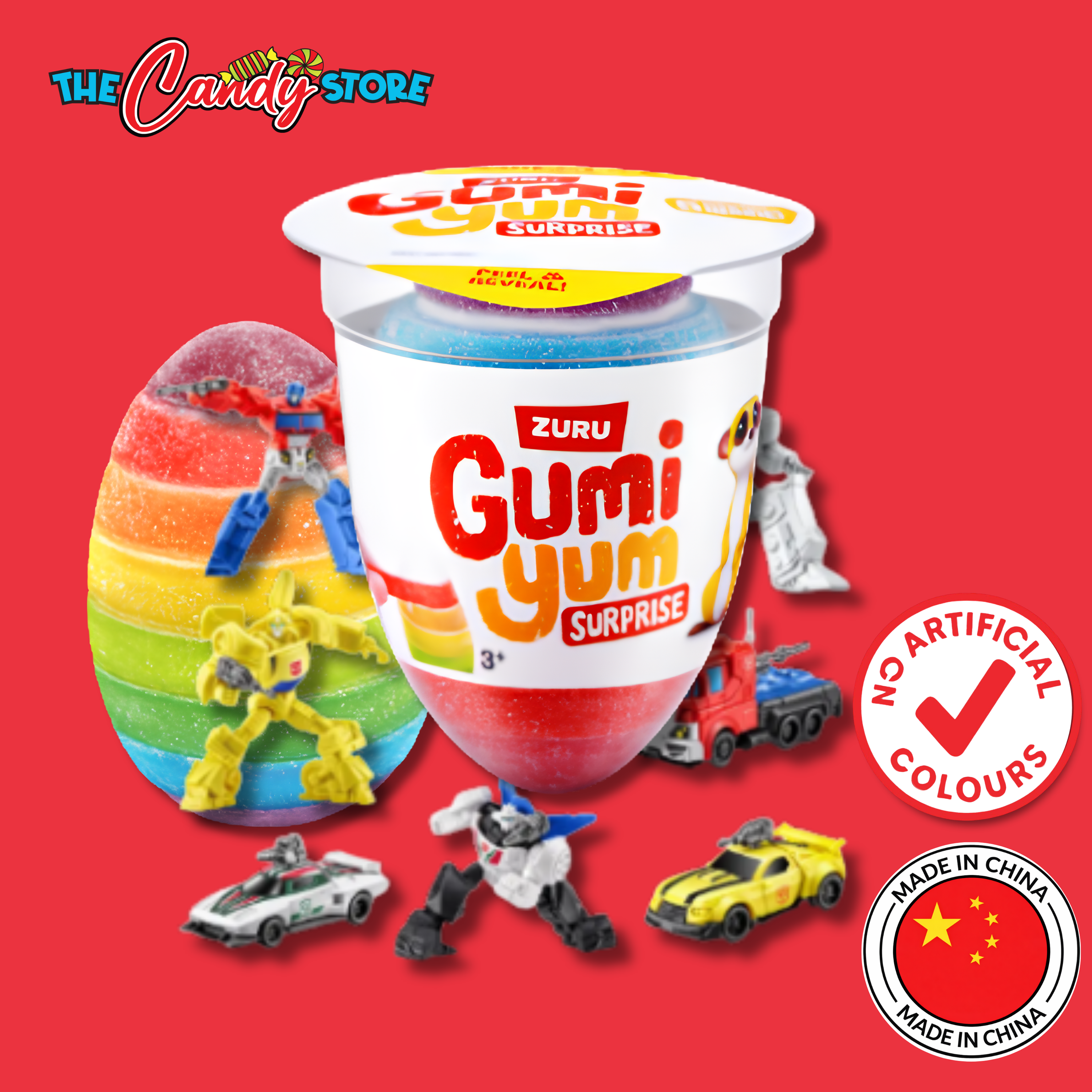 Gumi Yum Surprise Transformers Gummy & Toy