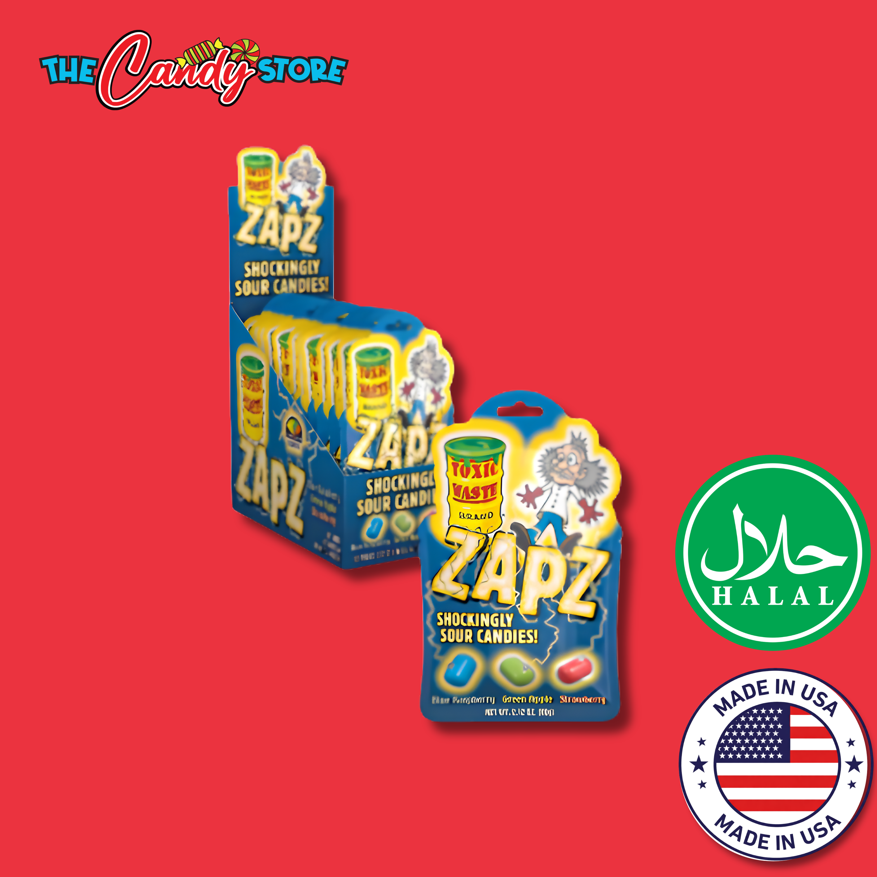 Toxic Waste Zapz Shockingly Sour Candy
