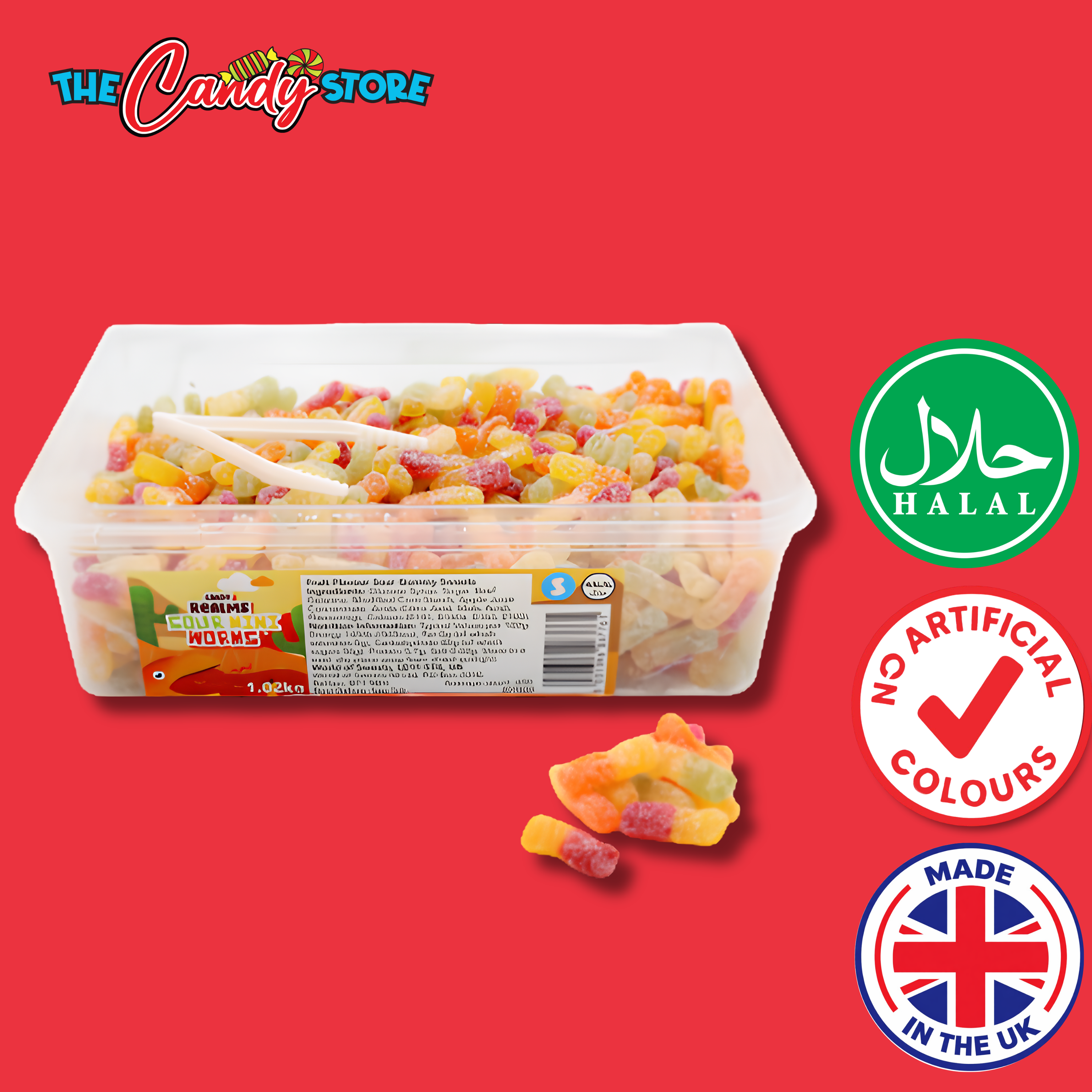 Candy Realms Sour Mini Worms