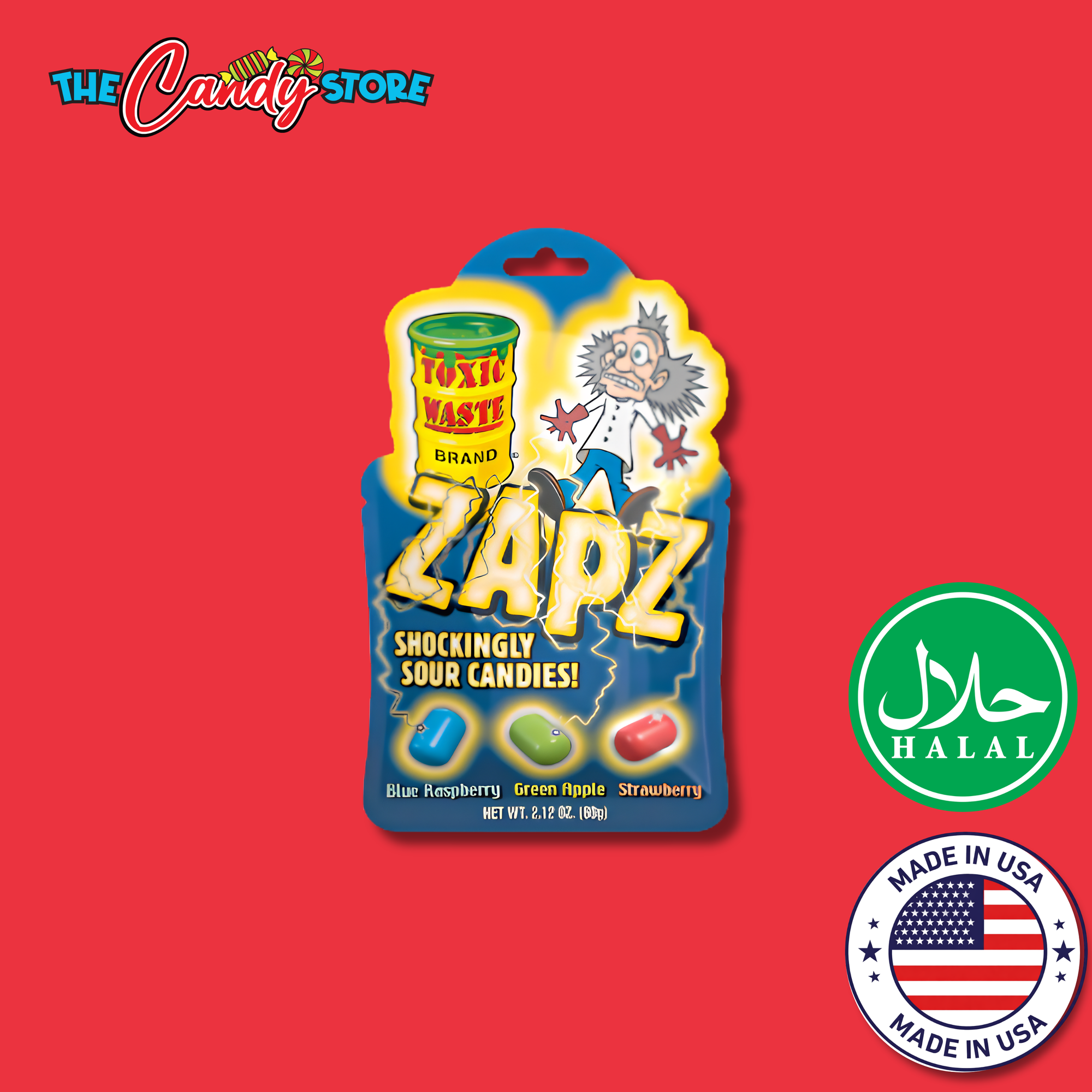 Toxic Waste Zapz Shockingly Sour Candy