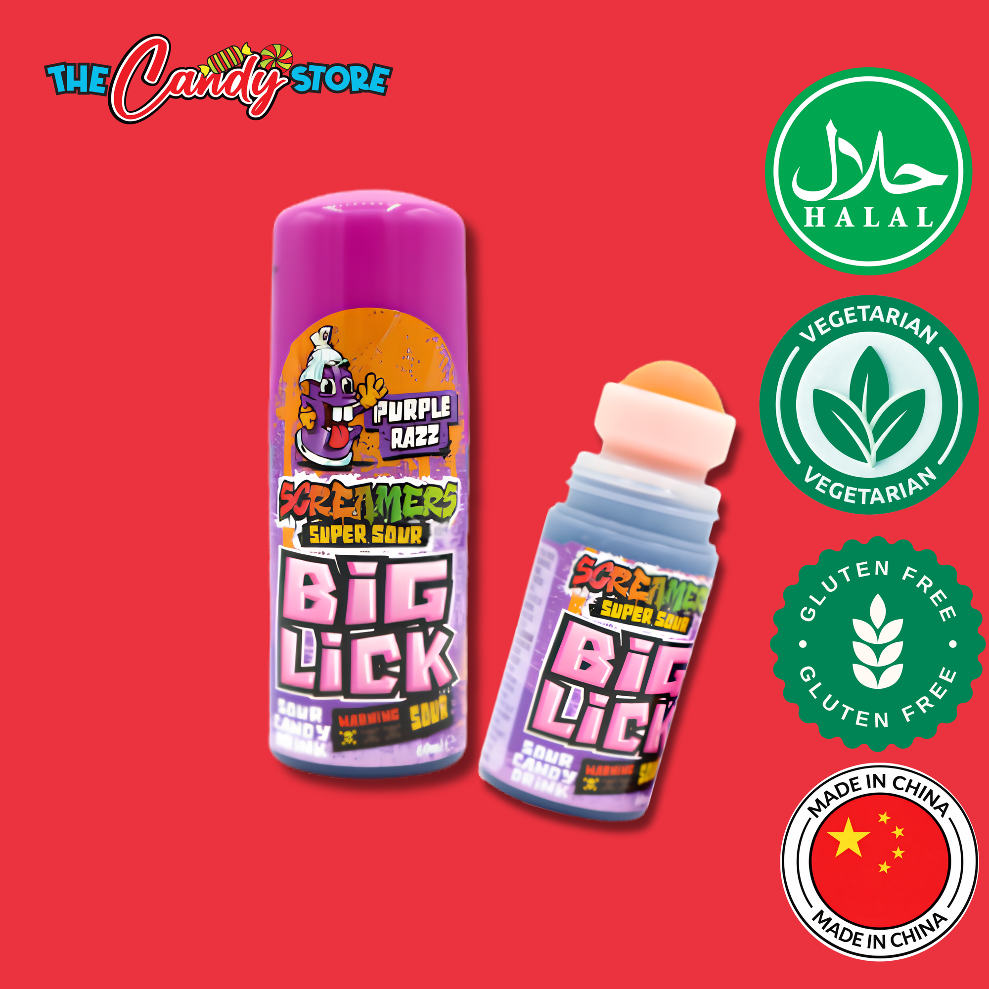 Zed Candy Screamers Purple Razz Big Lick 60ml