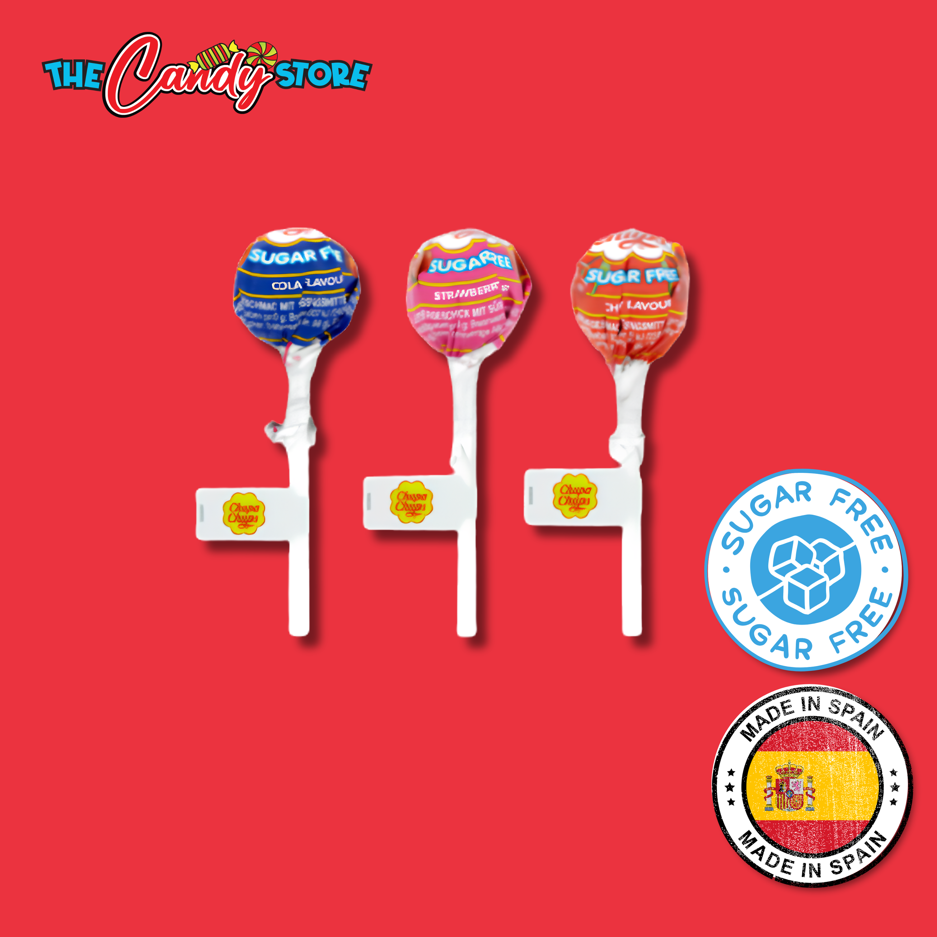 Chupa Chups Sugar Free Assorted Flavour Lollipops