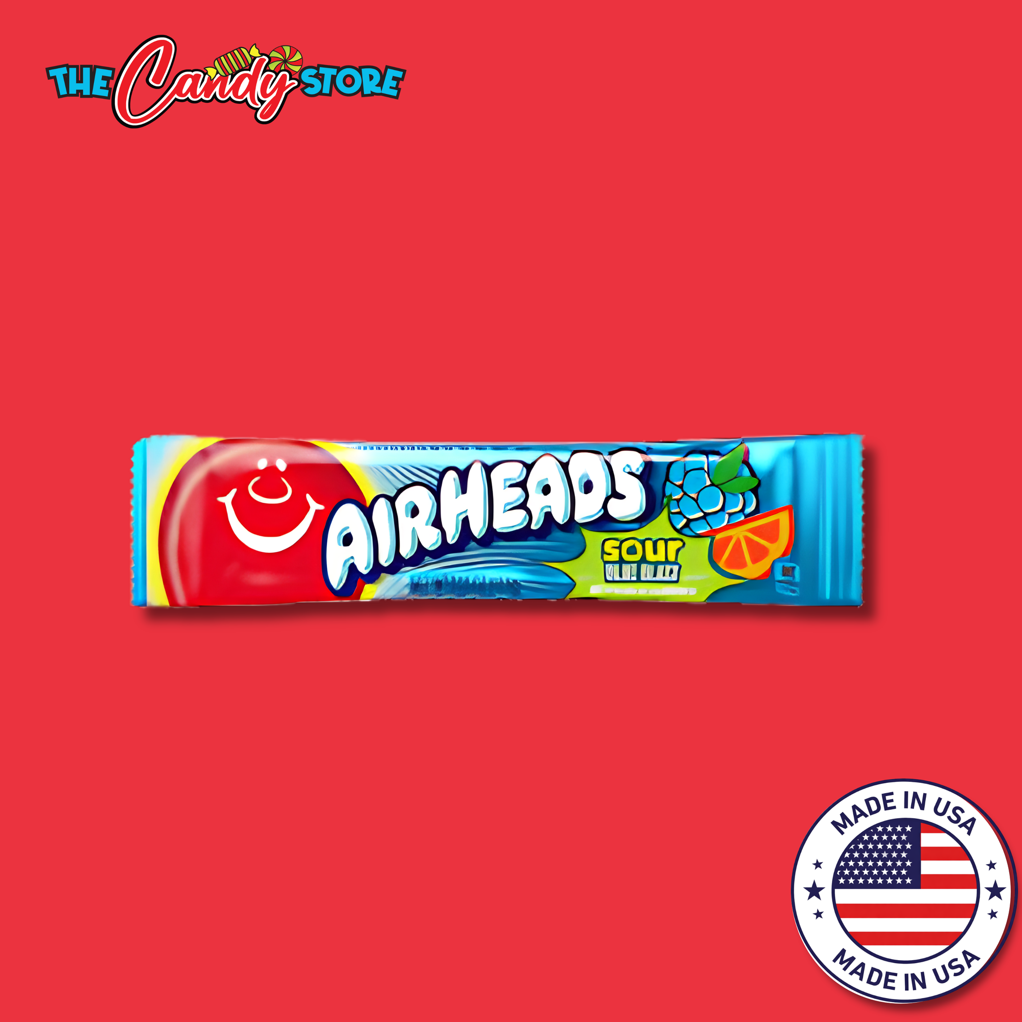 Airheads Sour Blue Blast Flavour Chew Bars