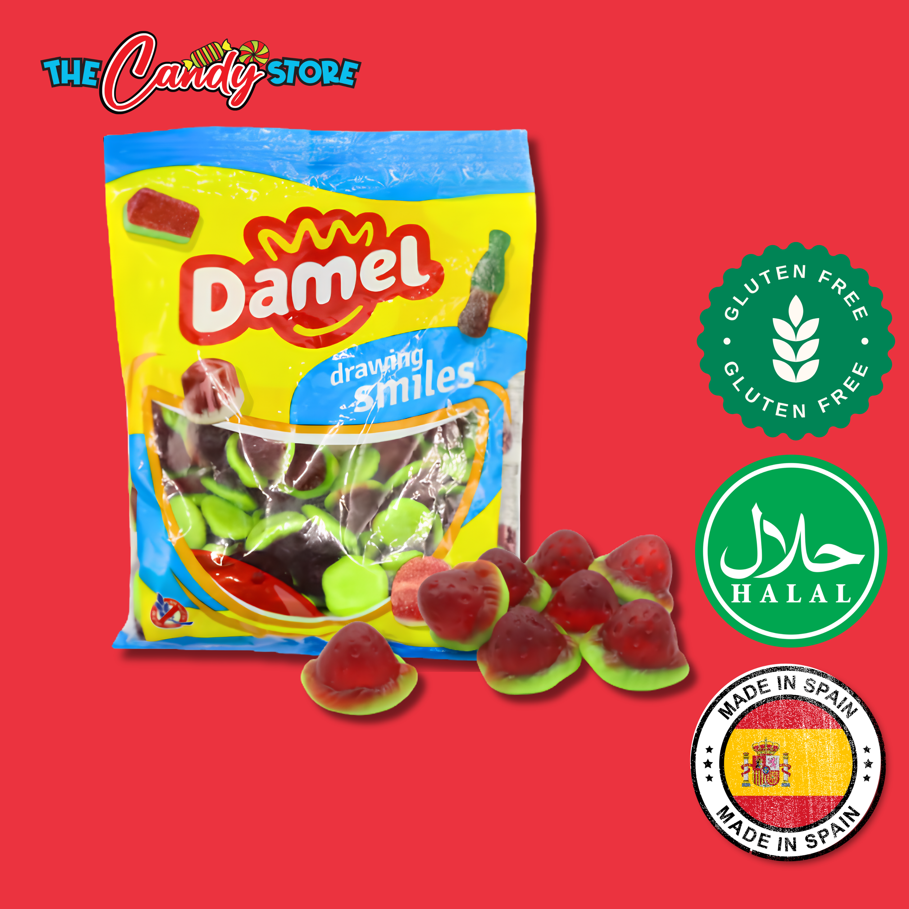Damel Jelly Filled Strawberries Bag