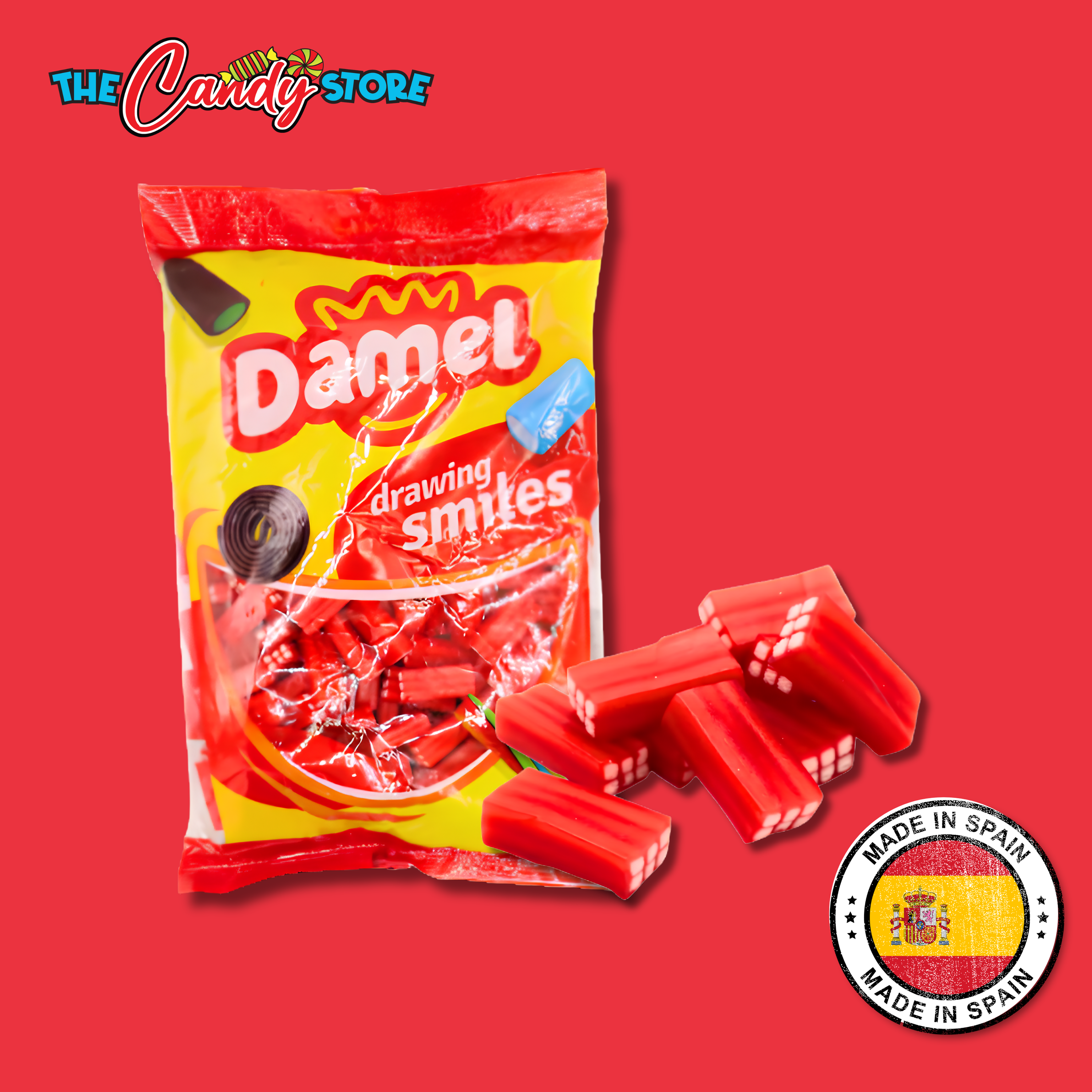 Damel Strawberry Shiny Bricks Bag