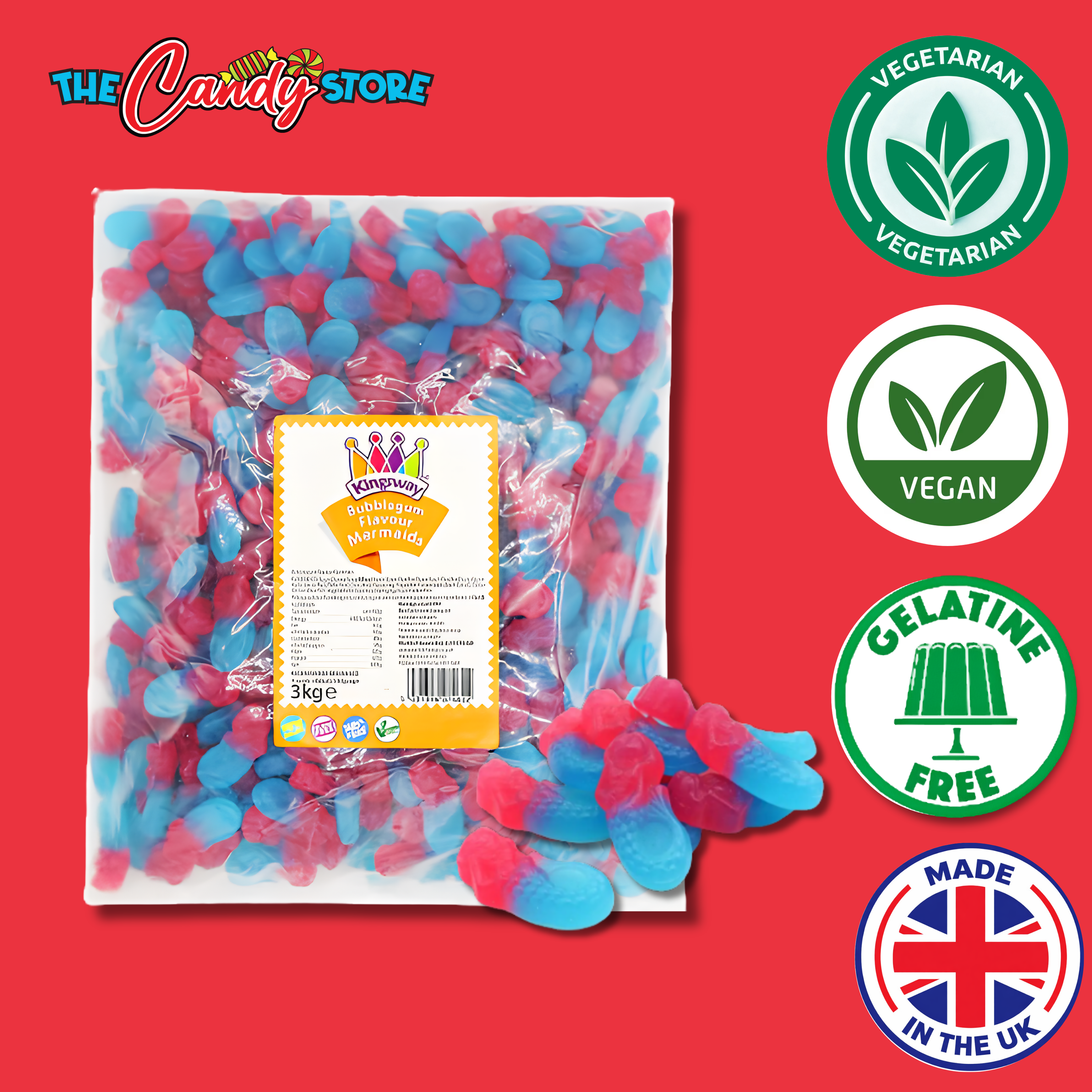 Kingsway Vegan Bubblegum Mermaids