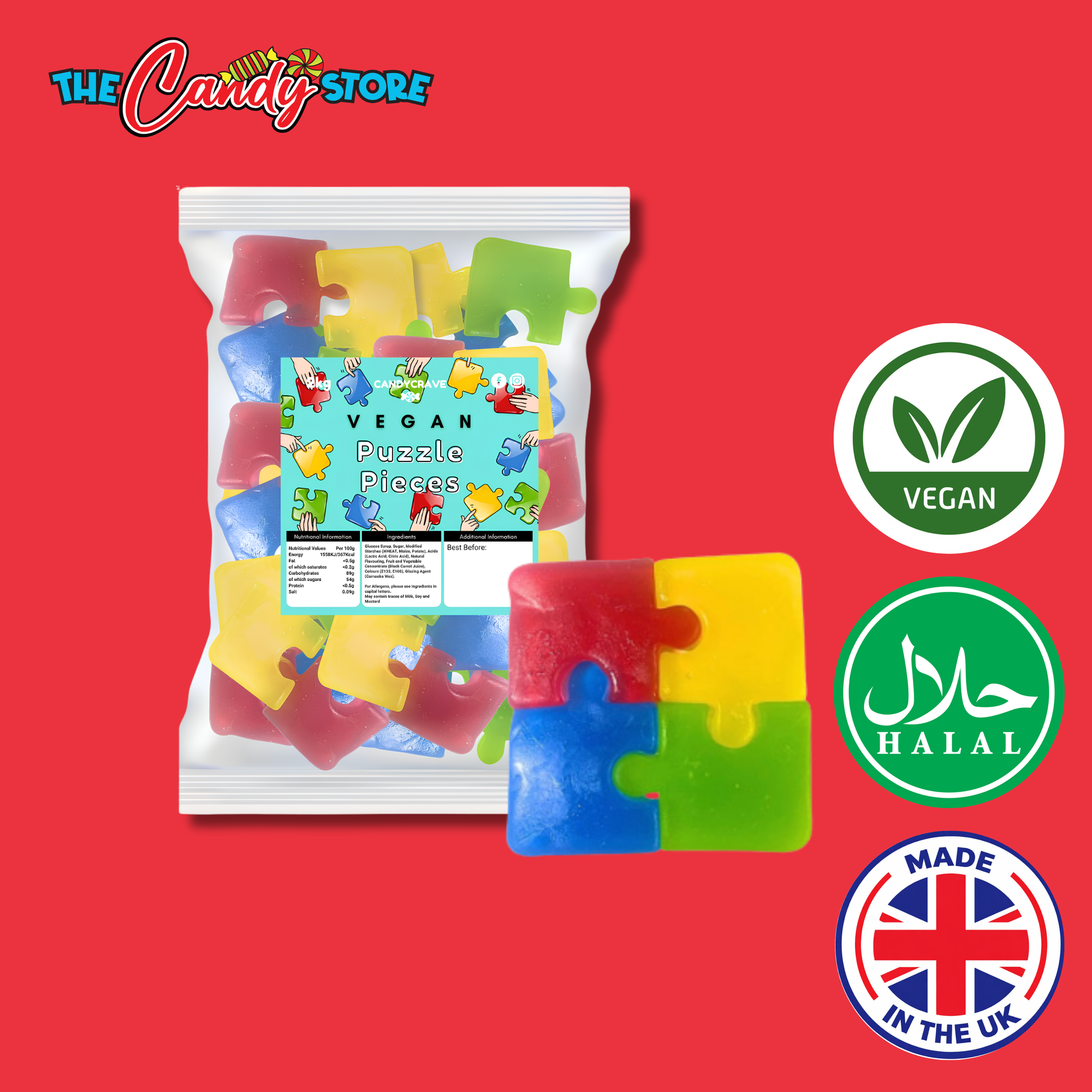 Candycrave Vegan Puzzle Pieces 2kg