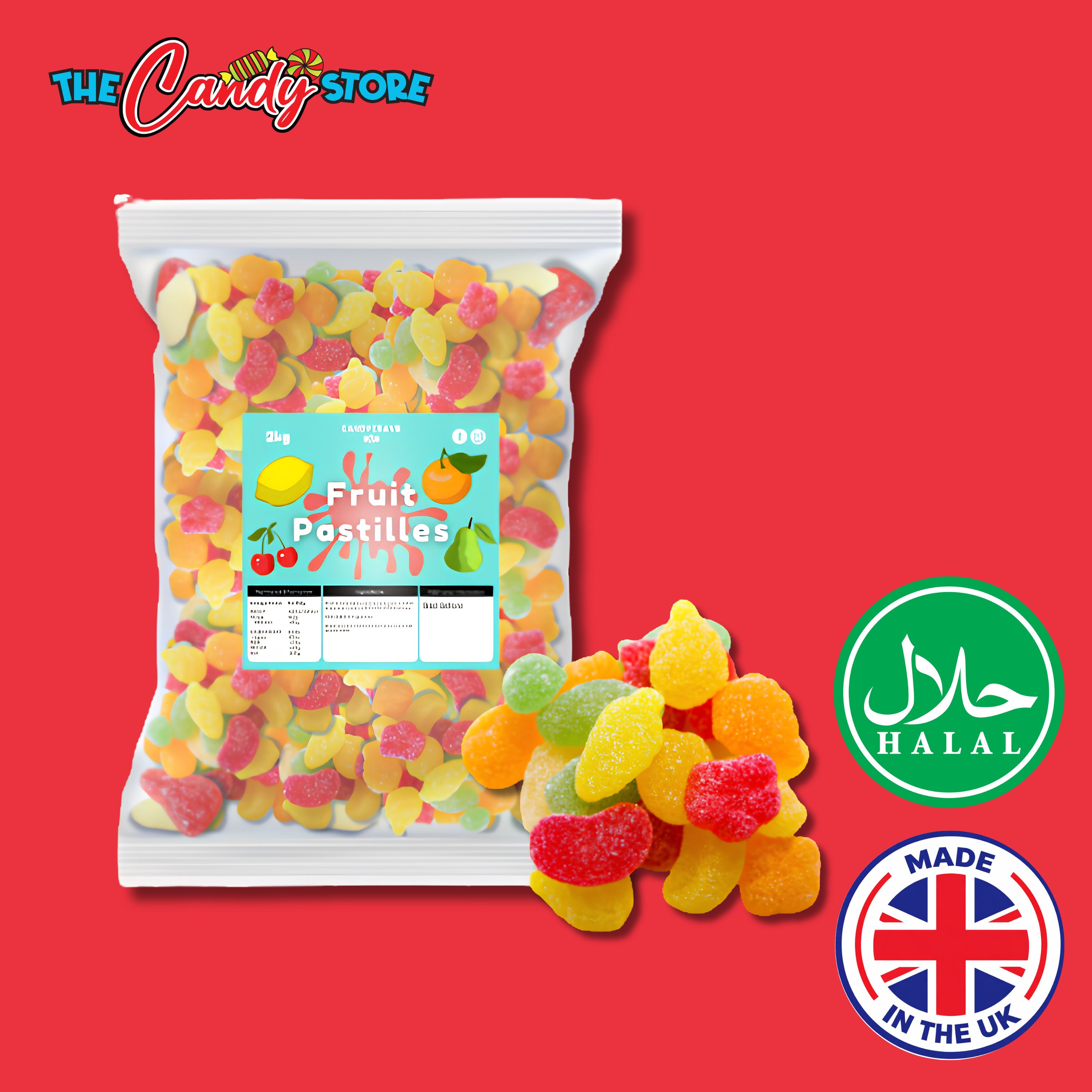 Candycrave English Fruit Pastilles 2kg