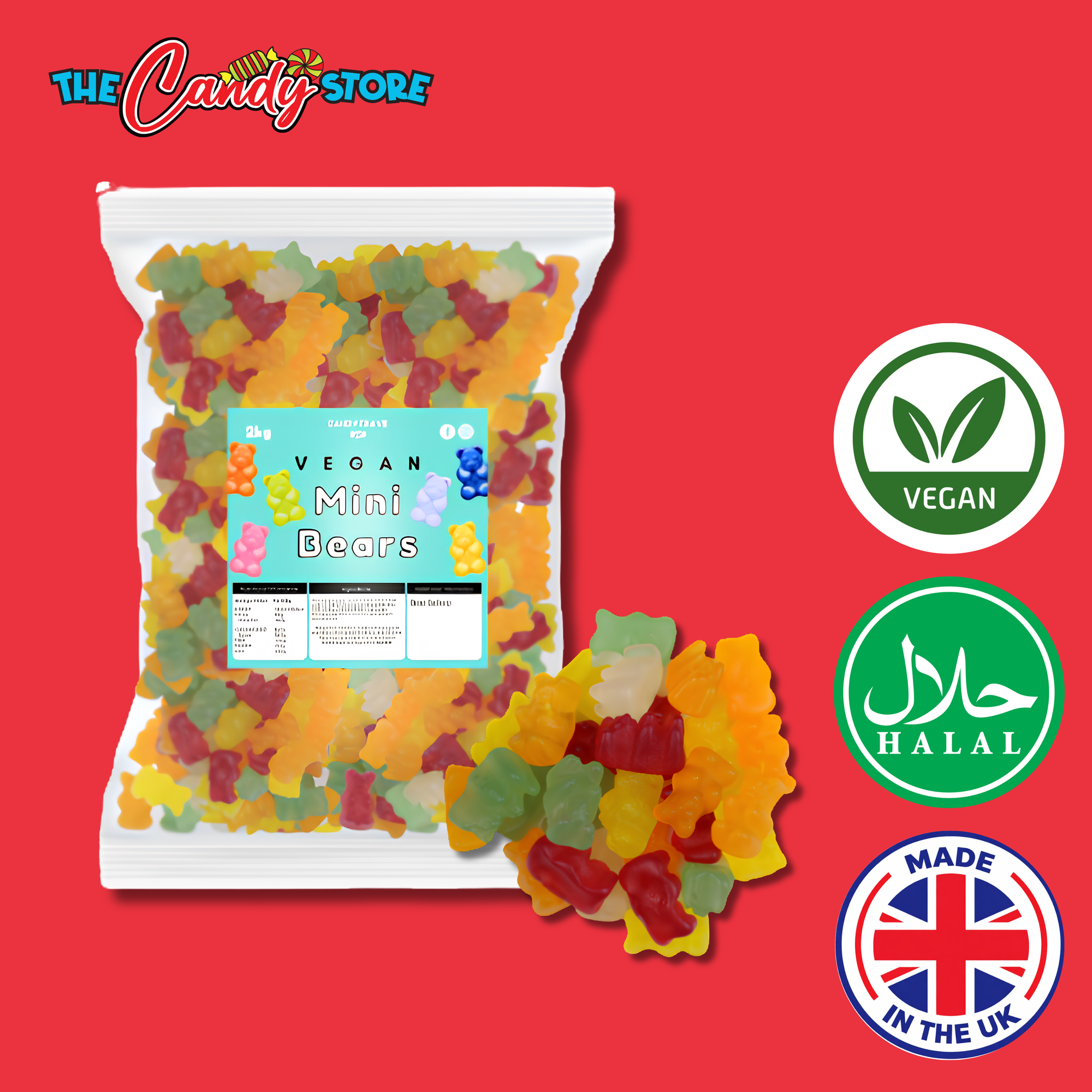 Candycrave Vegan Mini Bears 2kg