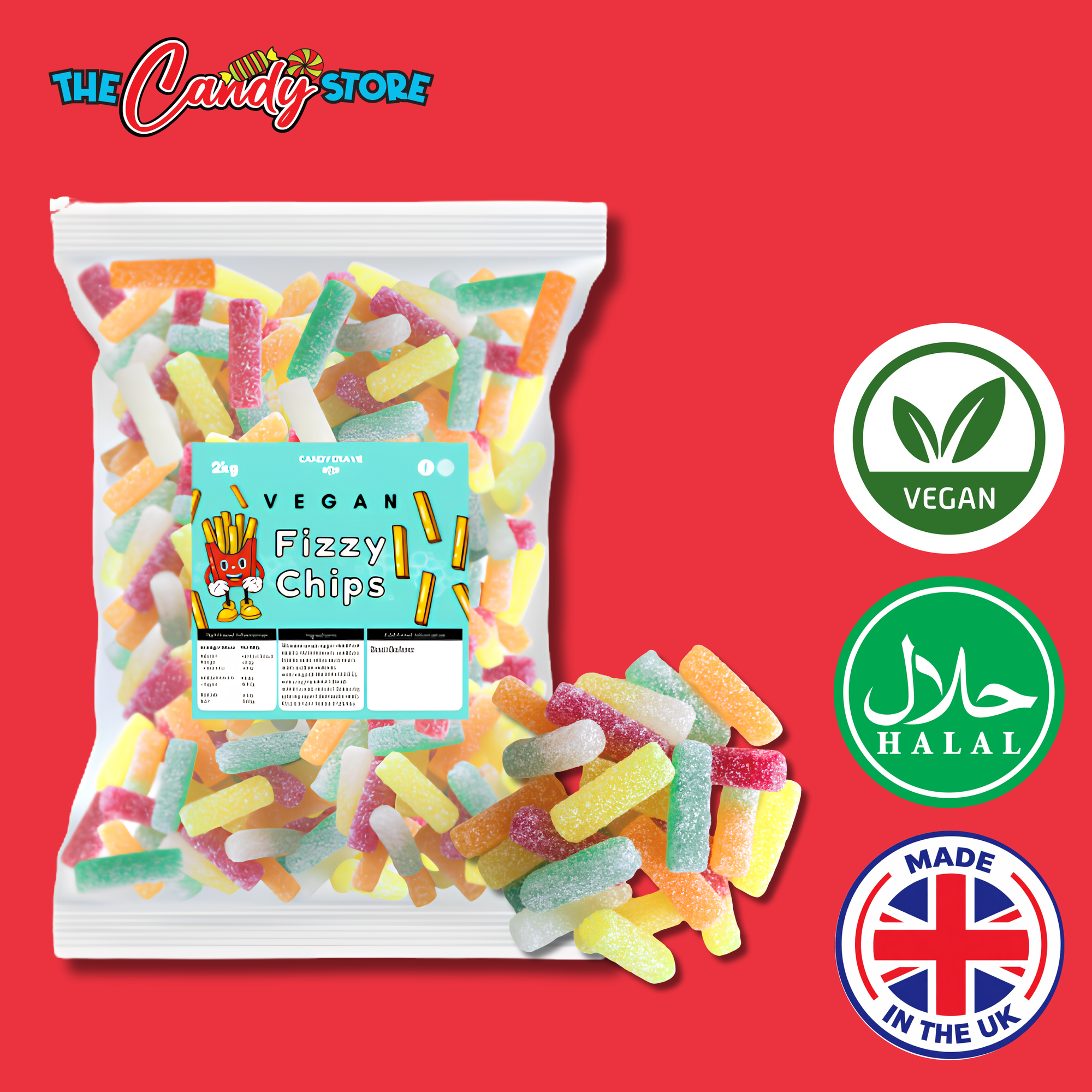 Candycrave Vegan Fizzy Chips 2kg