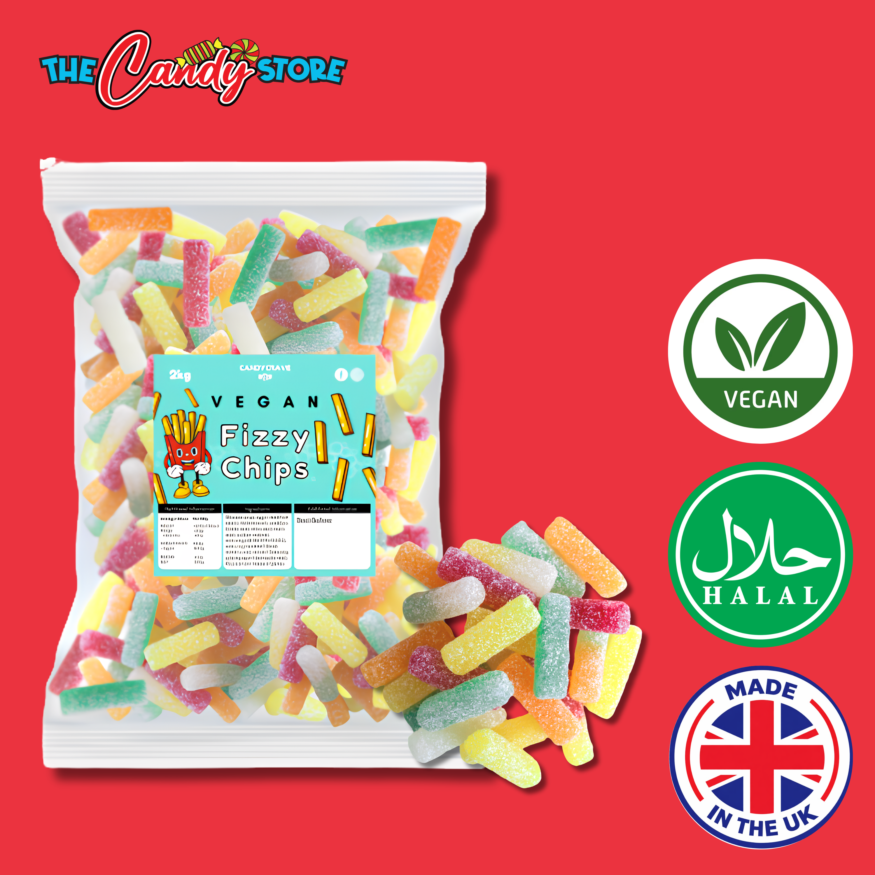 Candycrave Vegan Fizzy Chips 2kg