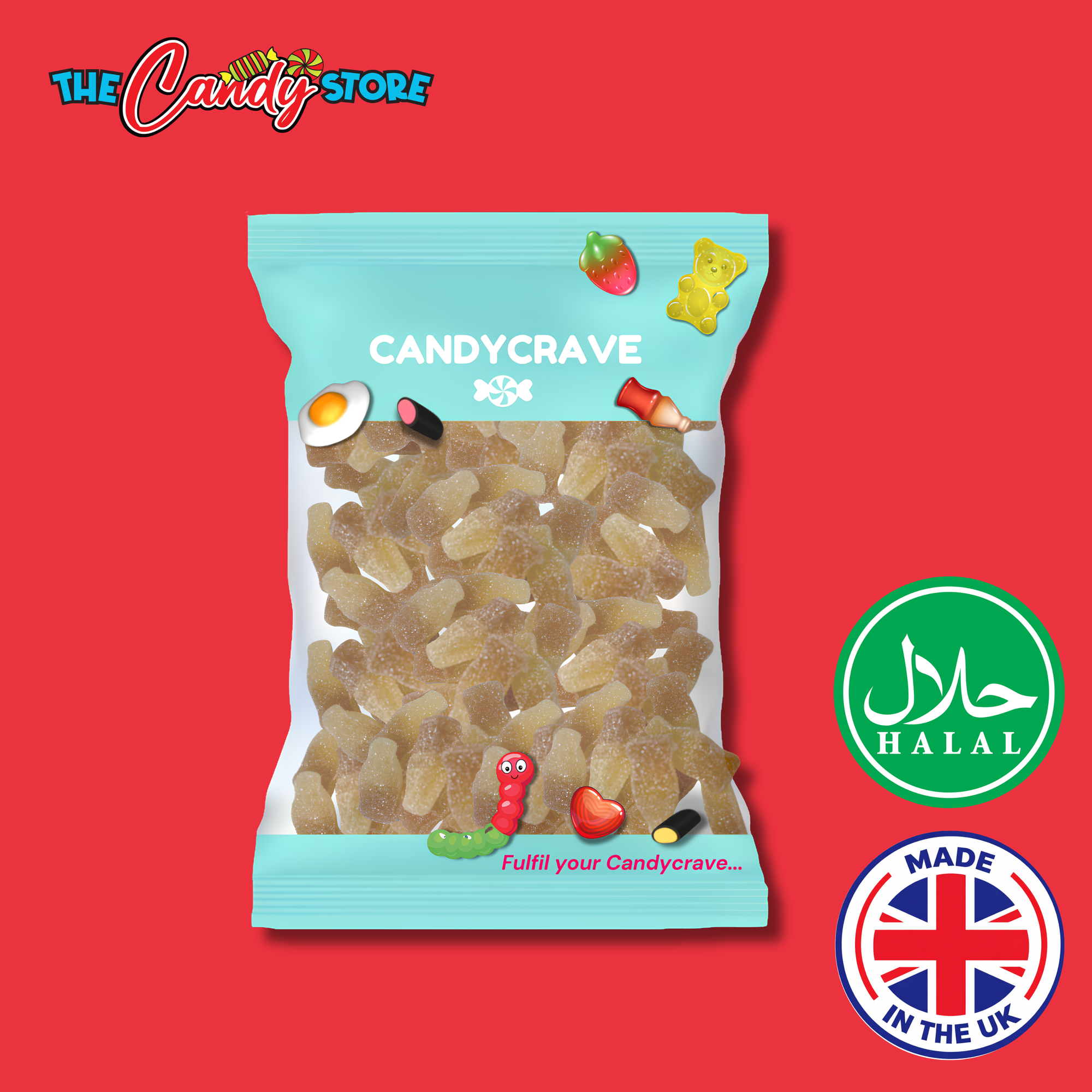 Candycrave Super Value Fizzy Cola Bottles 1kg