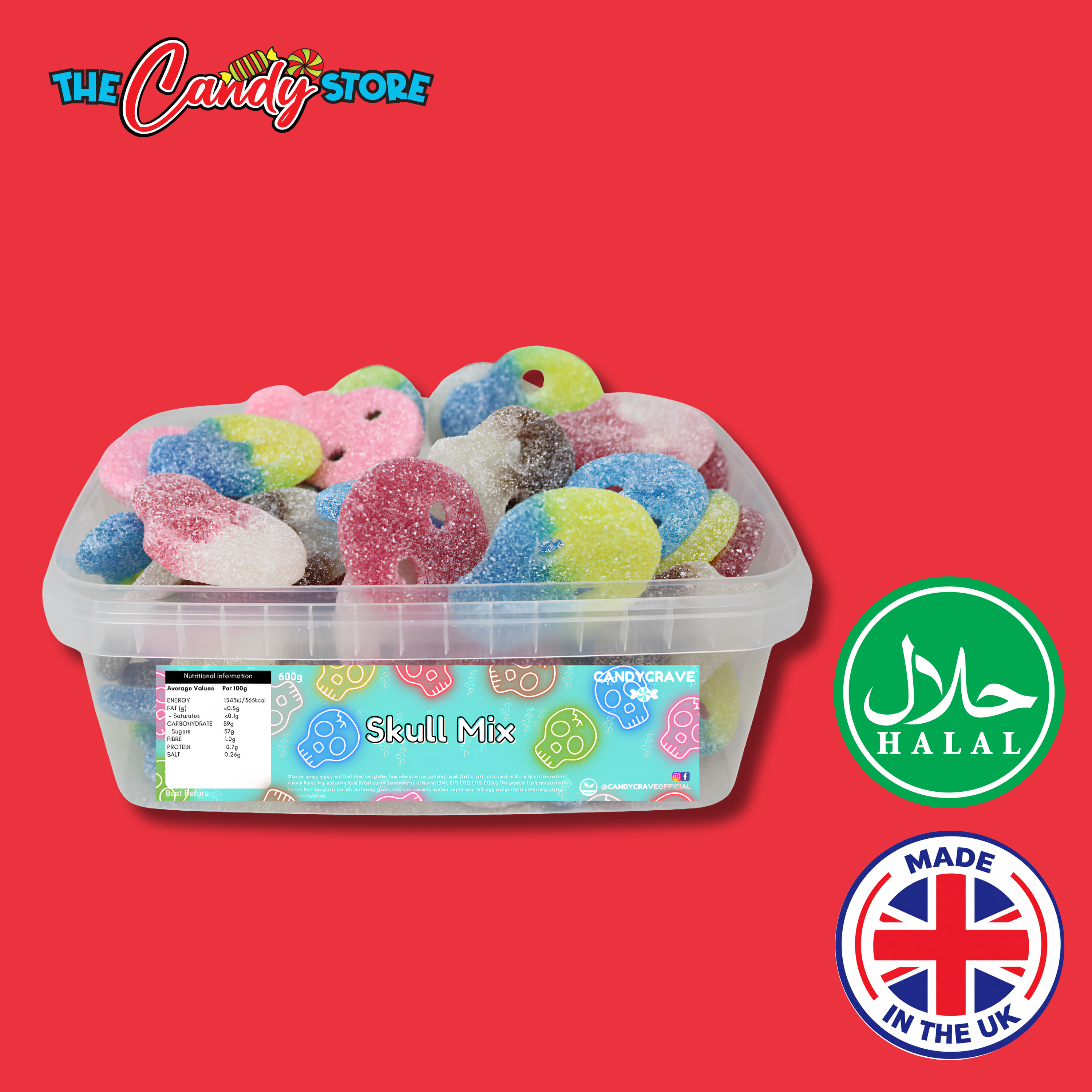 Candycrave Skull Mix Tub 600g