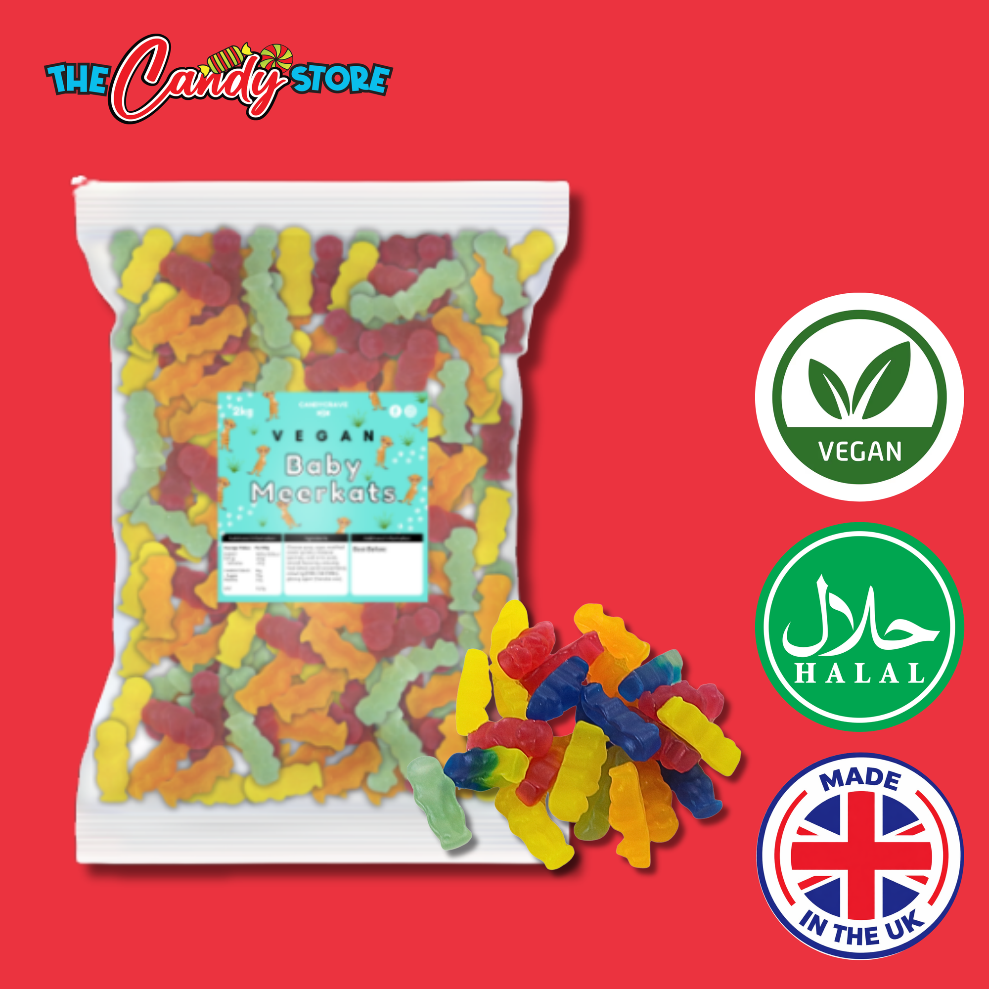 Candycrave Vegan Baby Meerkats 2kg
