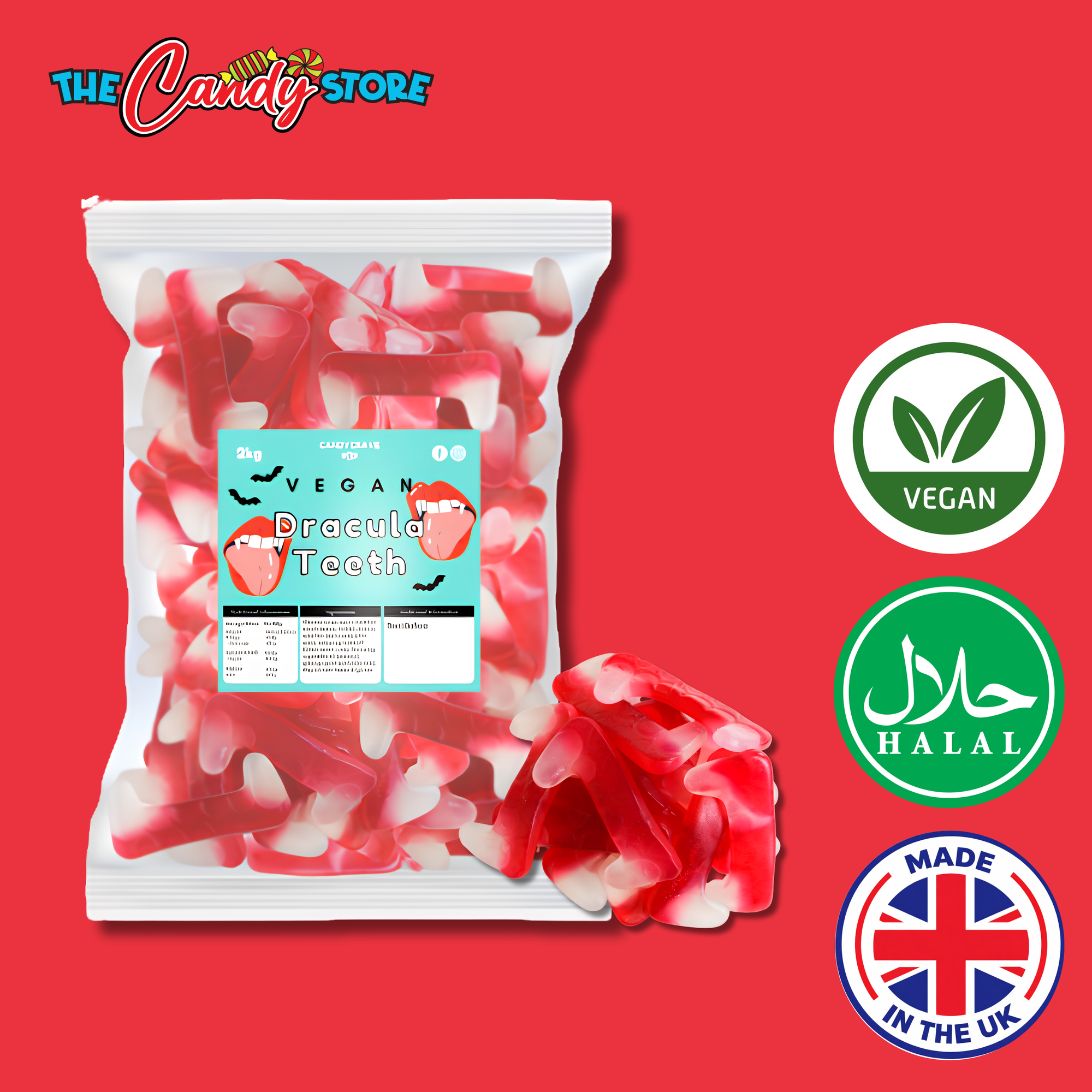 Candycrave Vegan Dracula Teeth 2kg