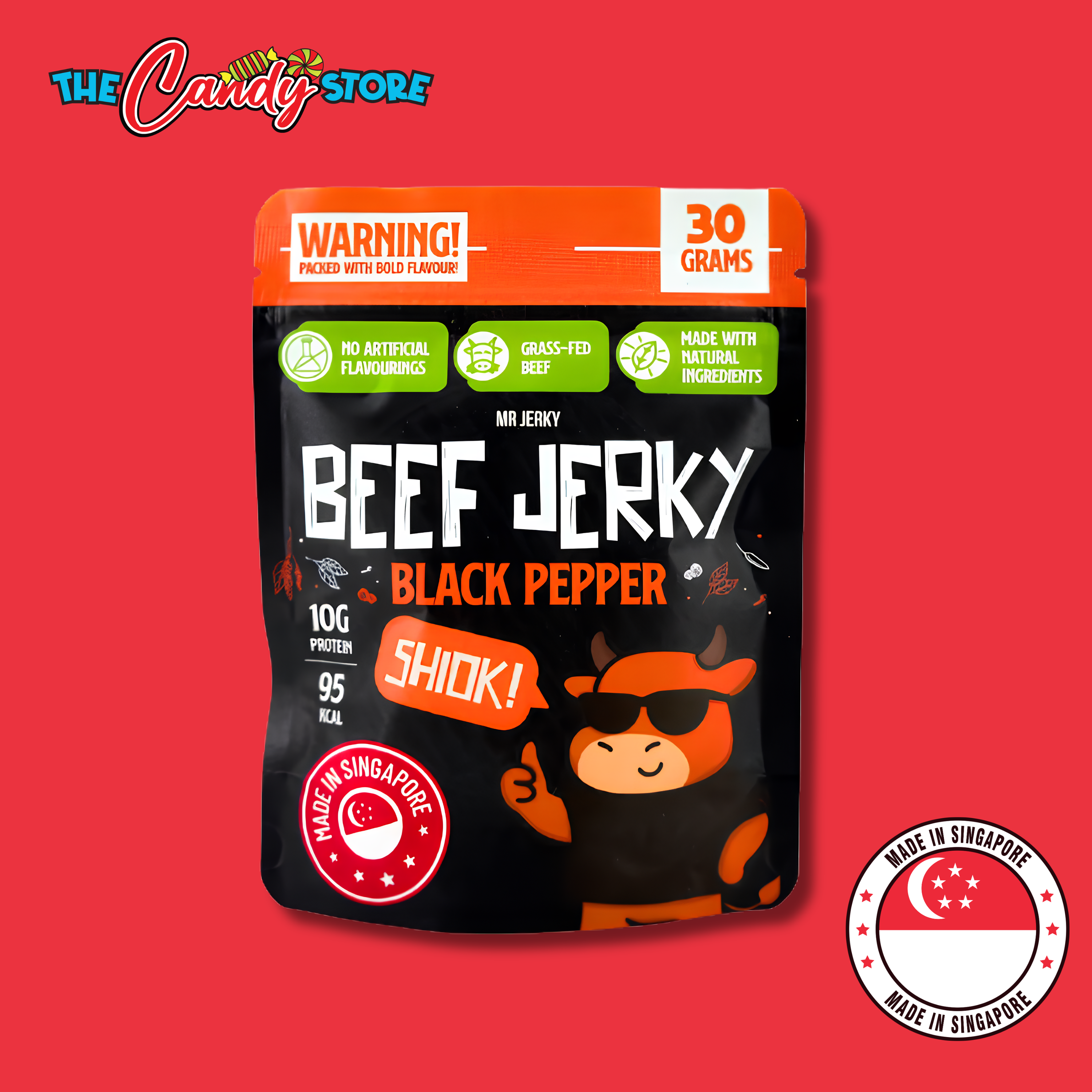 Mr Jerky Black Pepper Beef Jerky