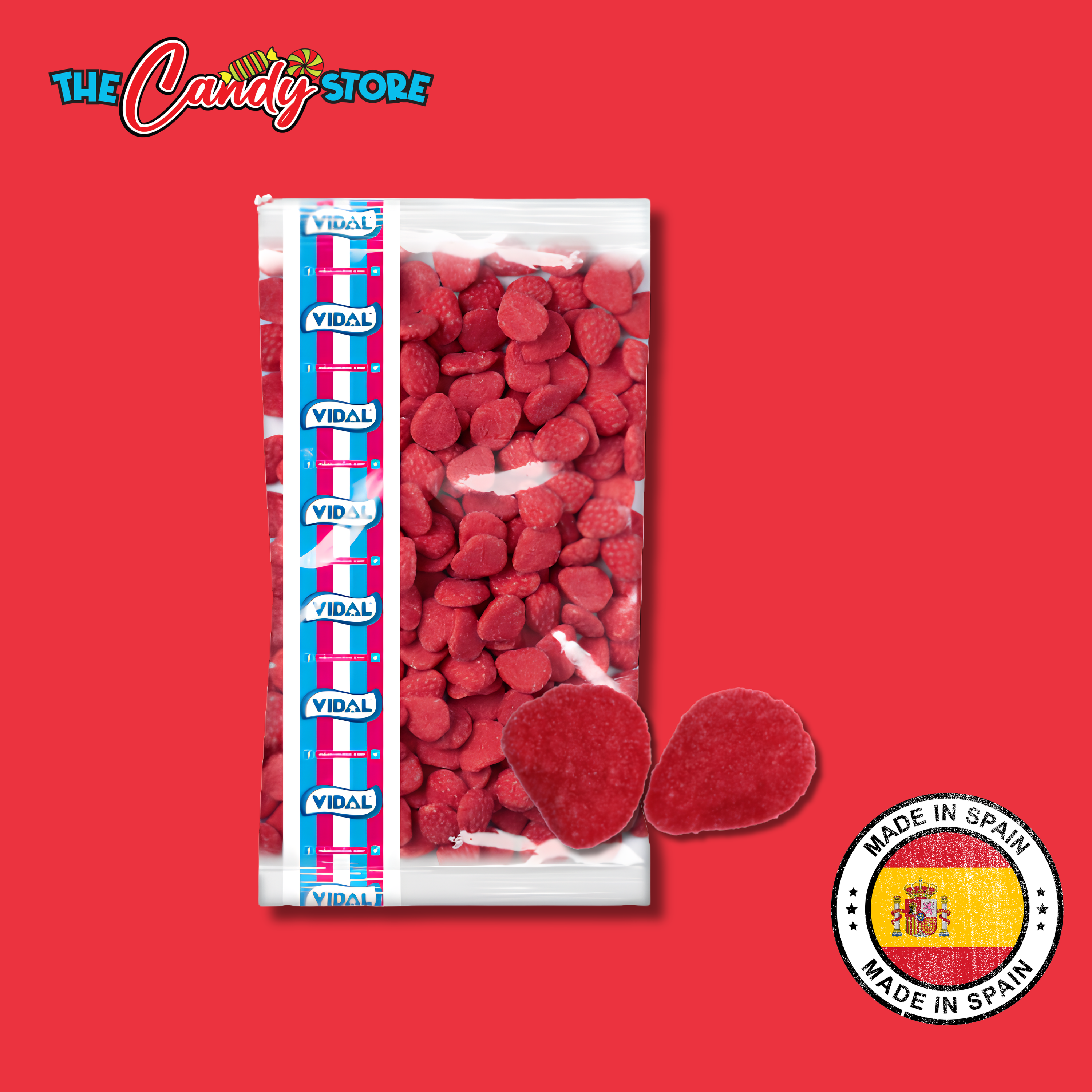 Vidal Red Foam Strawberries 3kg