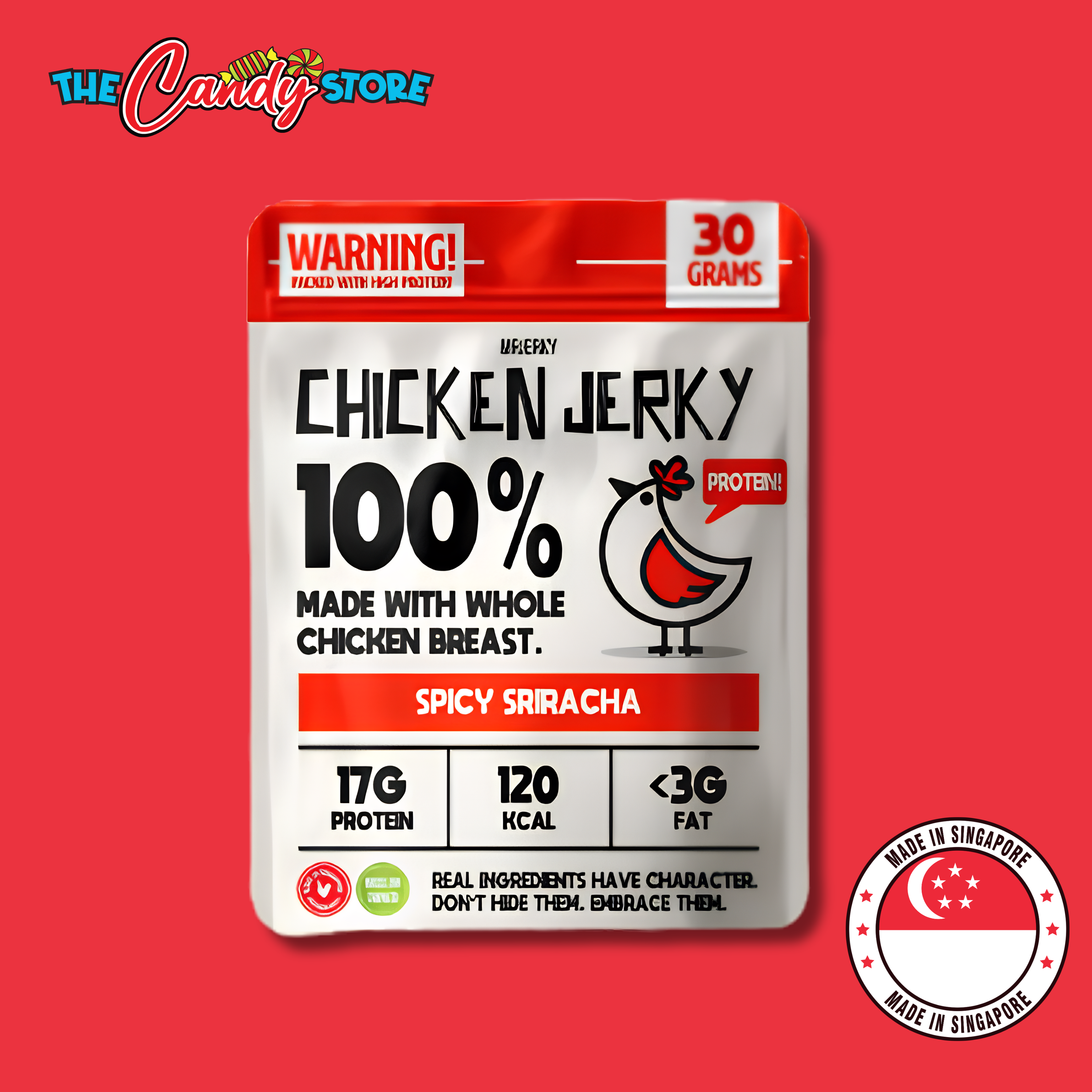 Mr Jerky Spicy Sriracha Chicken Jerky