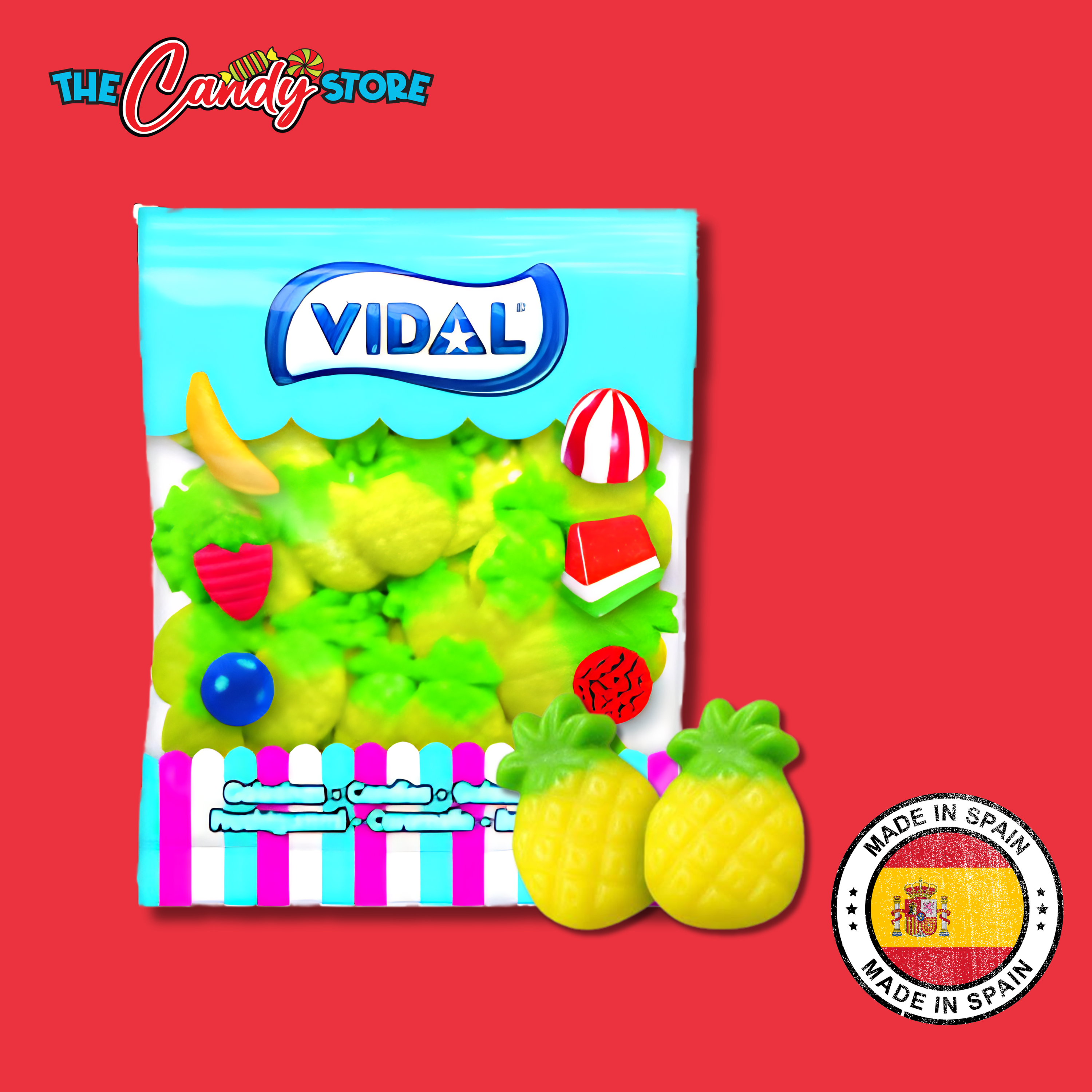 Vidal Jelly Pineapples 1kg