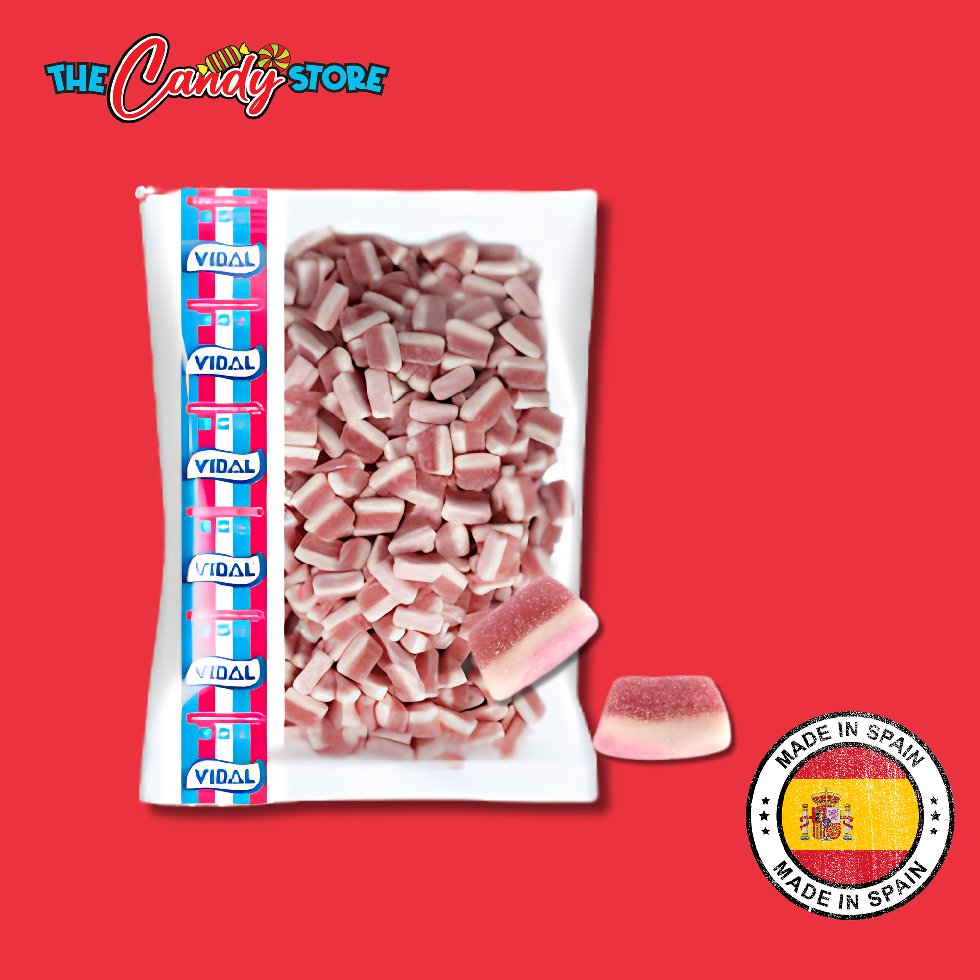 Vidal Sour Strawberry Slices 3kg