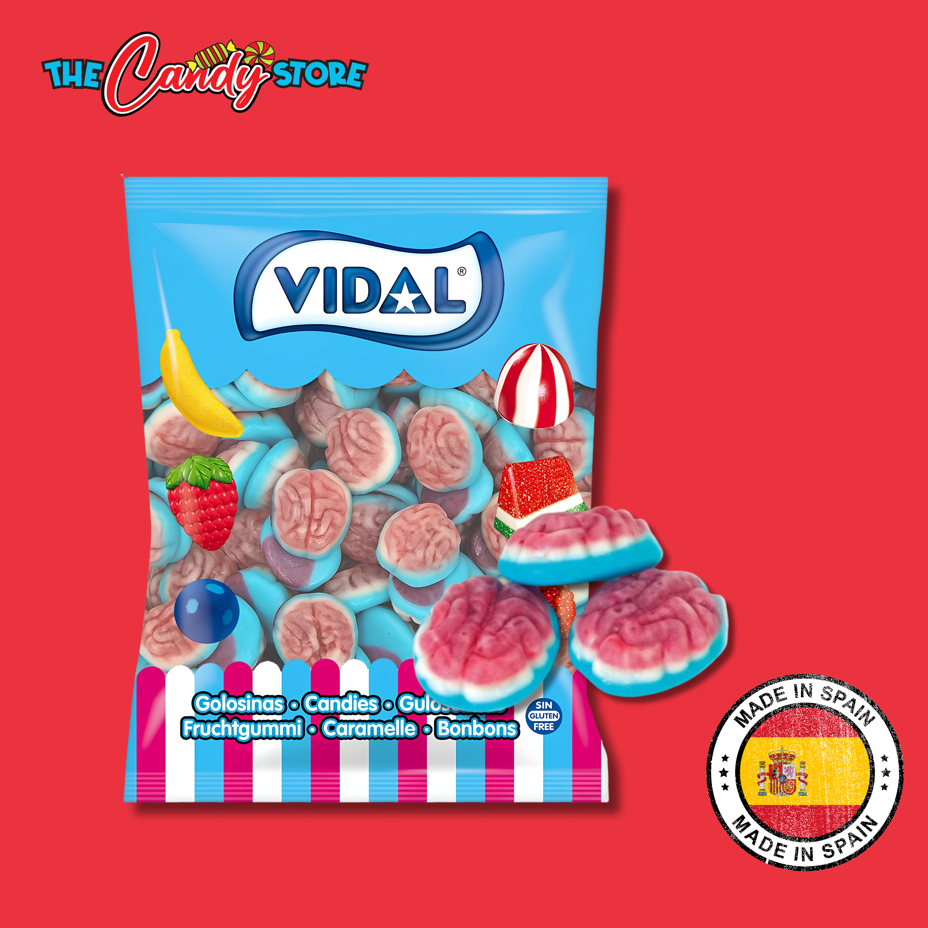 Vidal Jelly Filled Brains 1kg