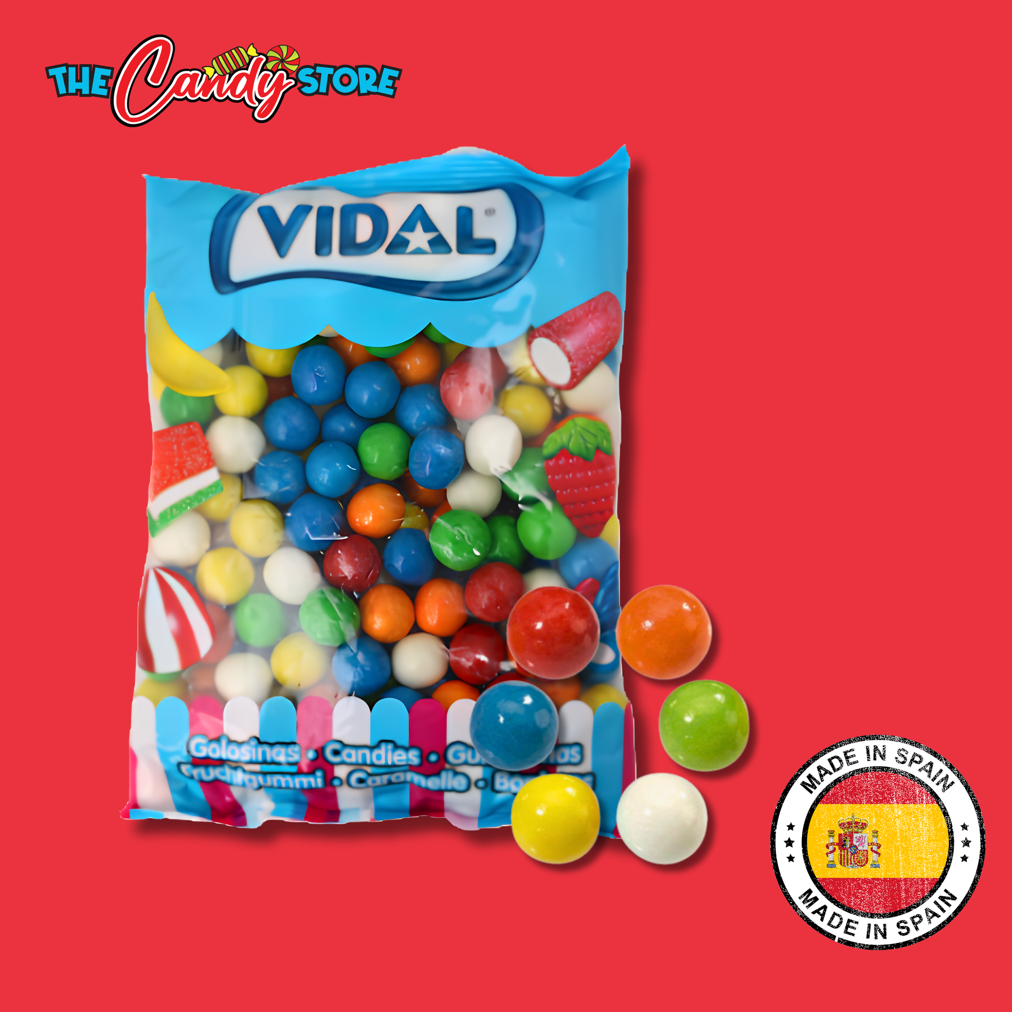 Vidal Large Bubblegum Balls 2kg
