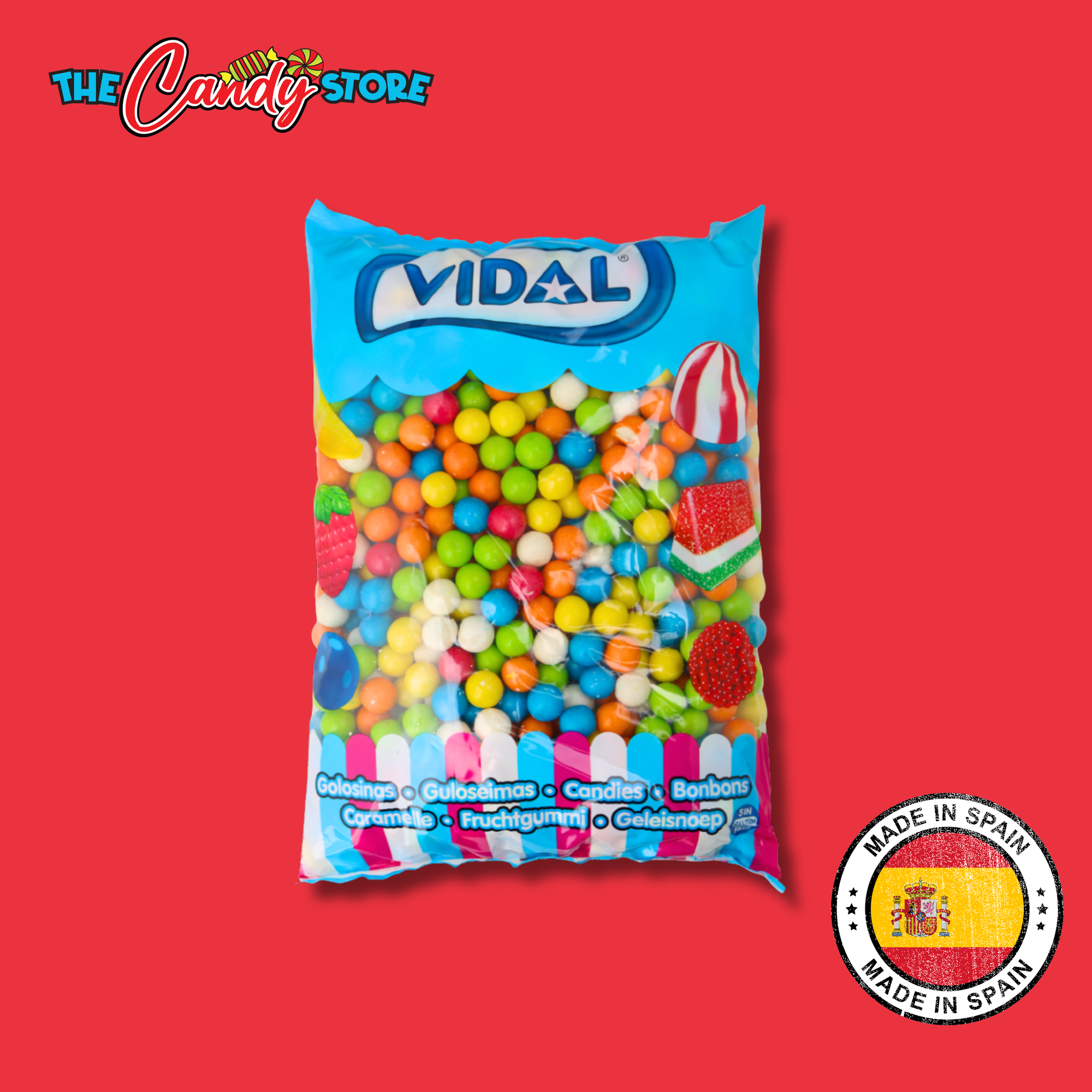 Vidal Small Bubblegum Balls 2kg