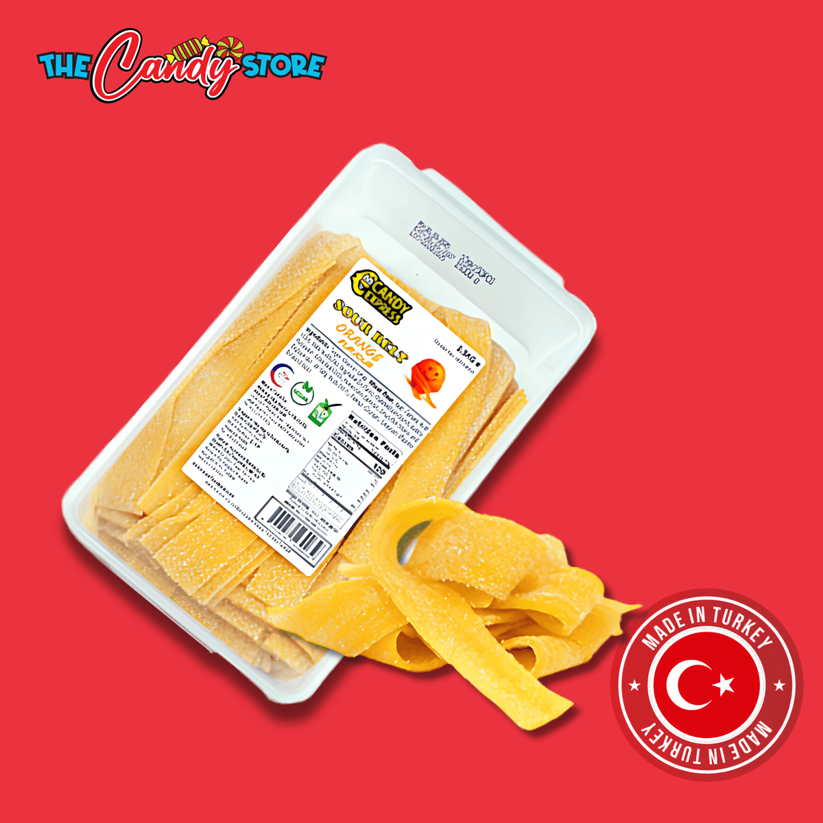 Candy Express Sour Belts Orange (1.5kg Bag)